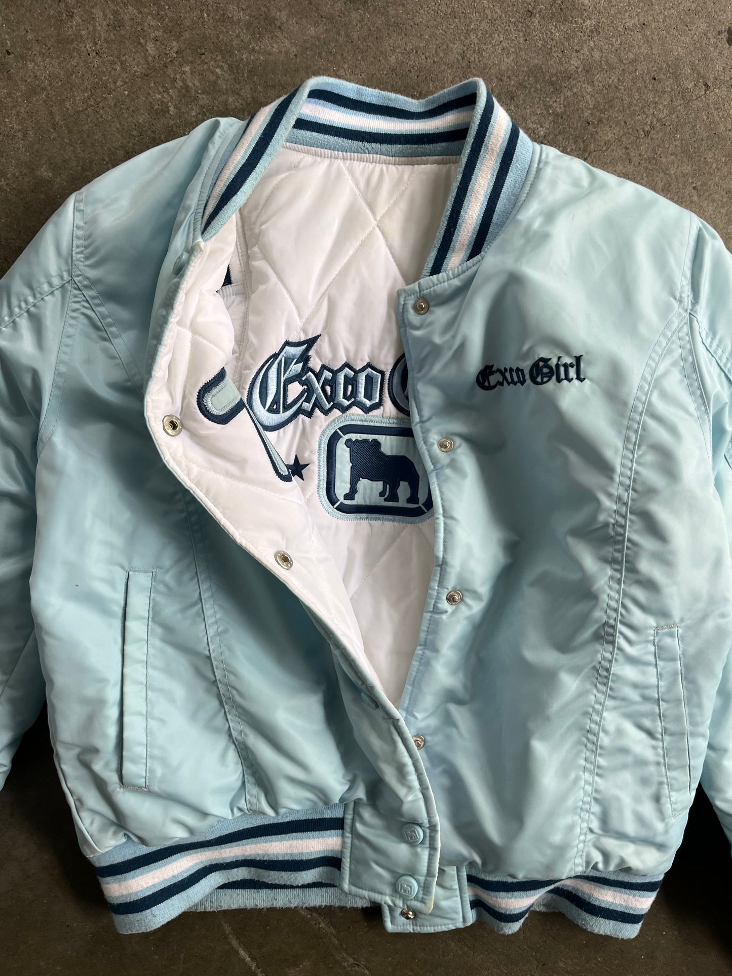 (XS) Exco Girl Reversible Varsity Jacket