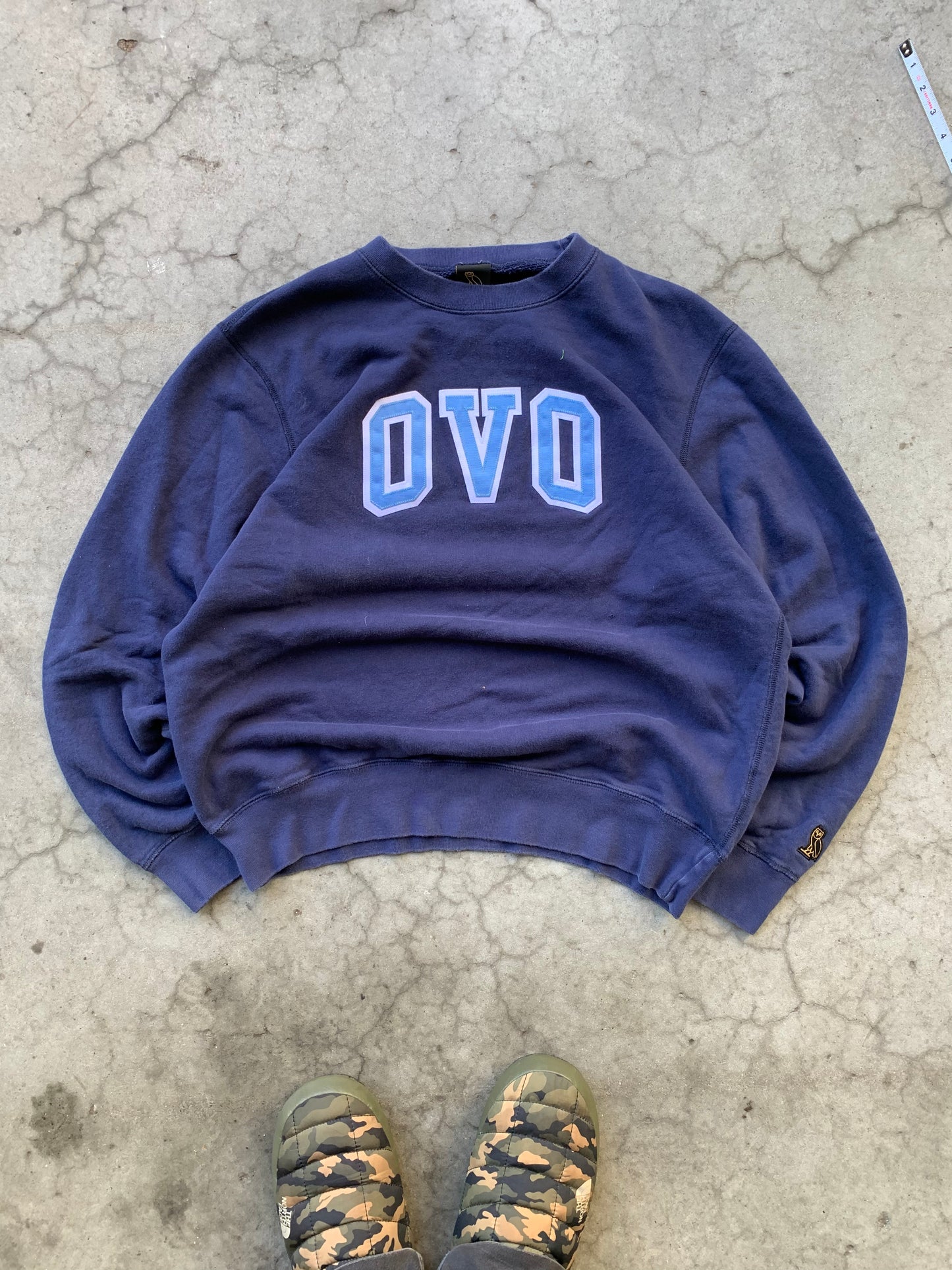 (L) OVO Script Crewneck