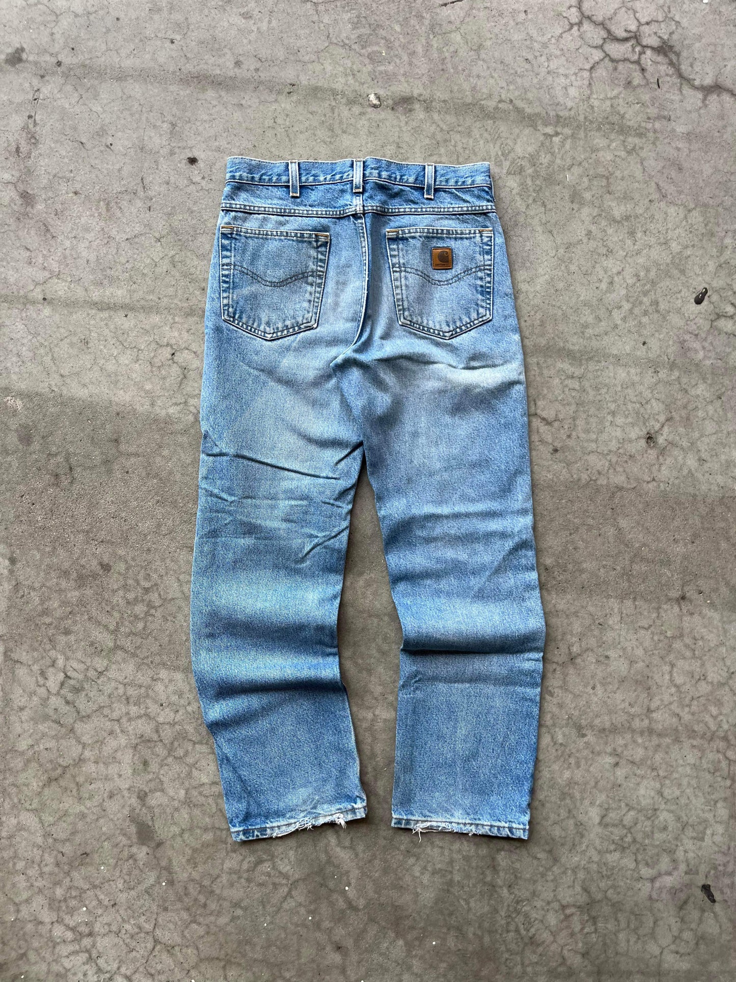 (32”) Sunfaded Carhartt Denim Jeans