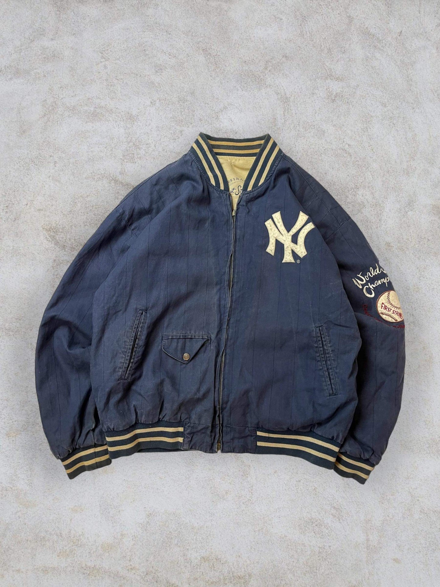 (2X) Mirage Reversible Yankees Jacket