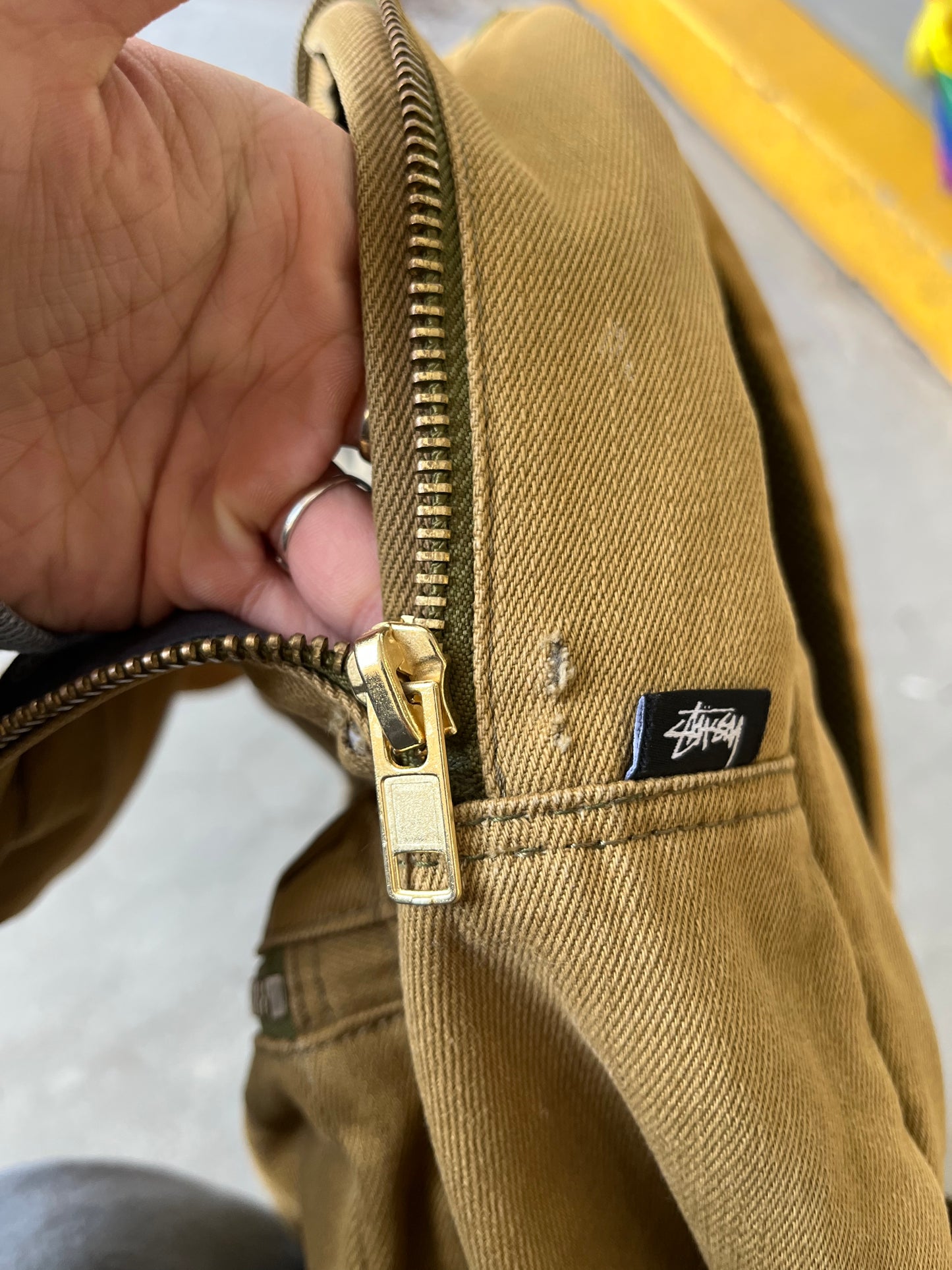 (OS) Stüssy x Herschel Olive Bag