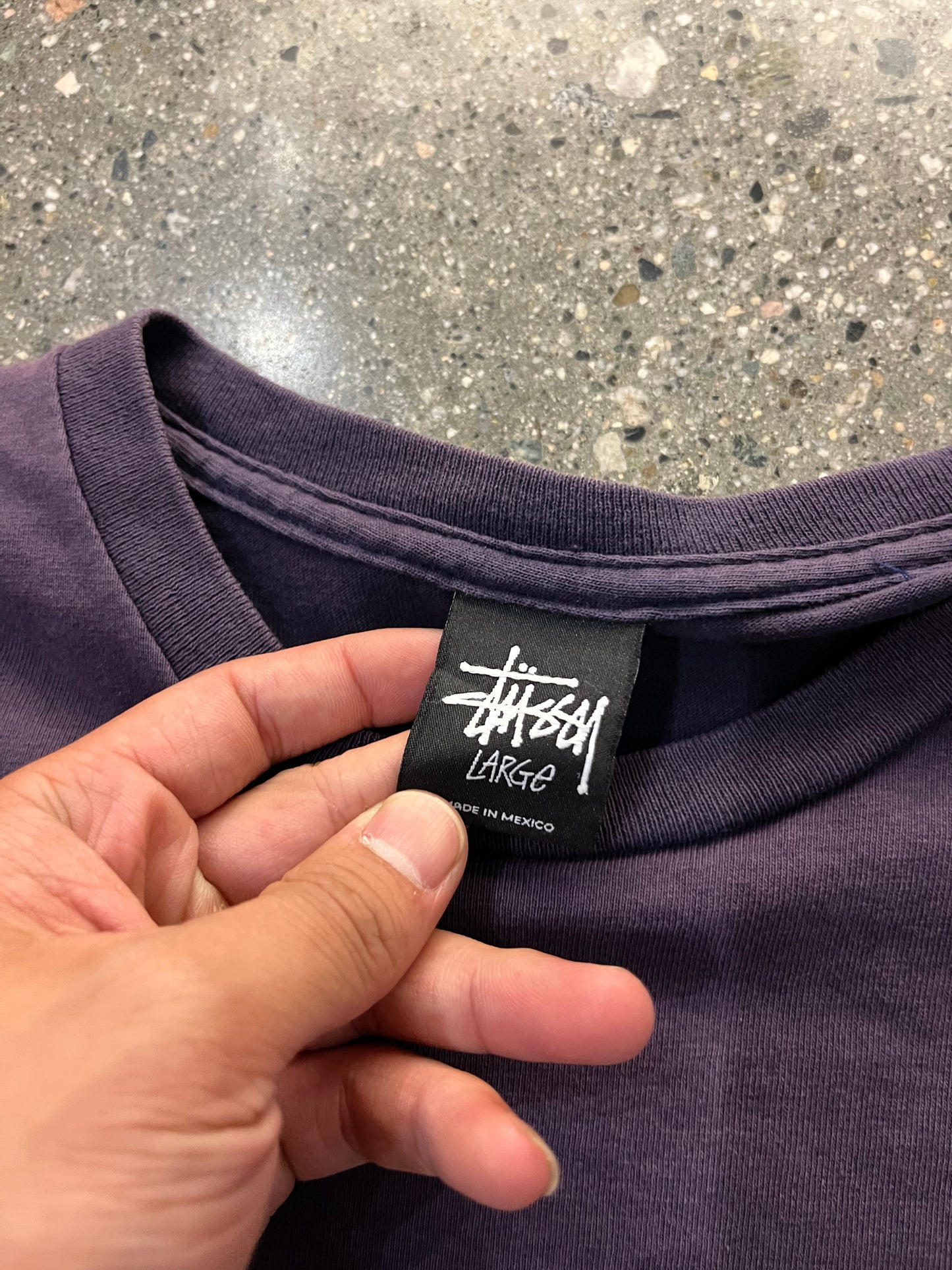 (L) Stussy Small Script Sunfaded LS