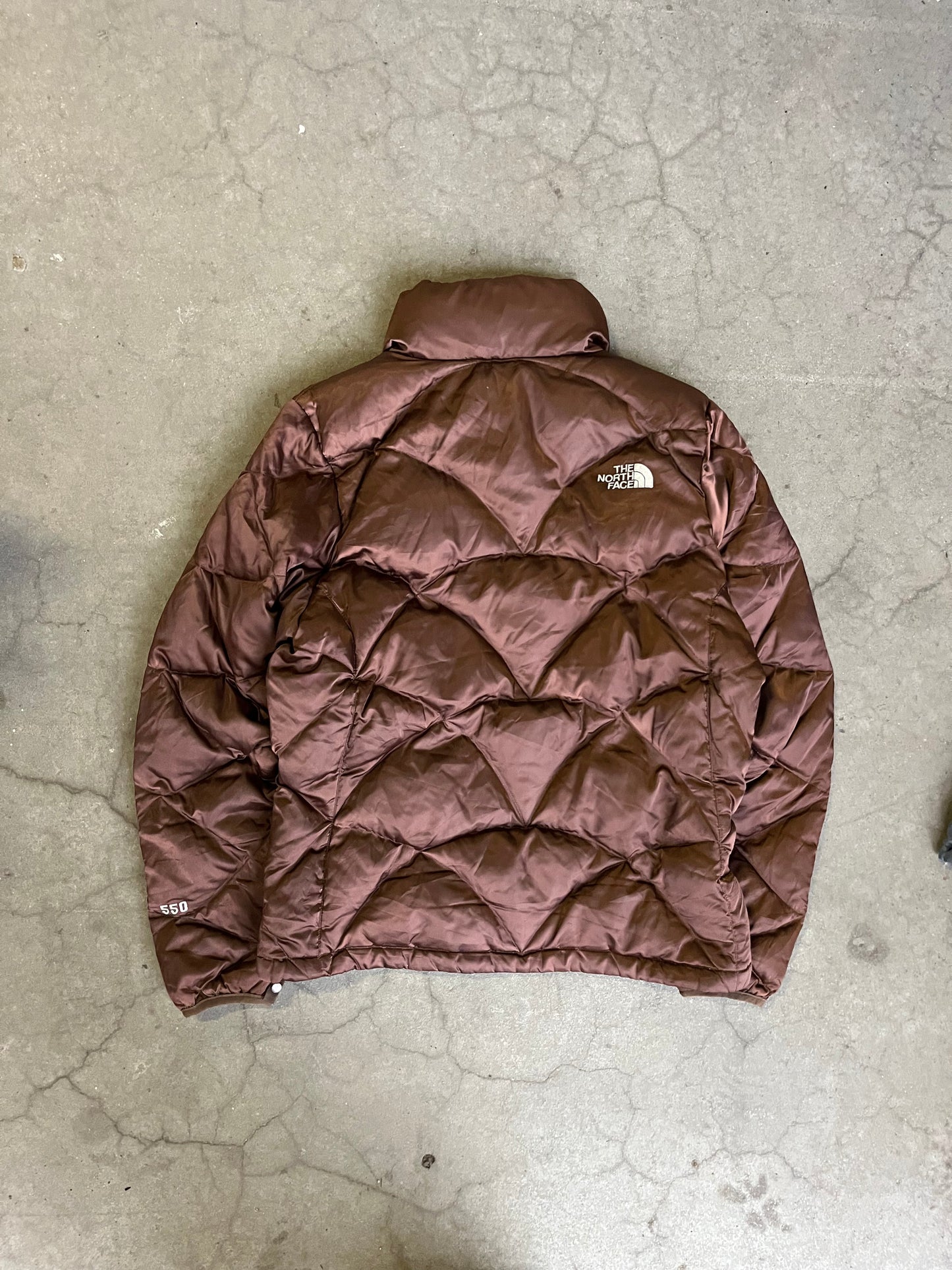 (S) 00s North Face 550 Down Puffer Brown