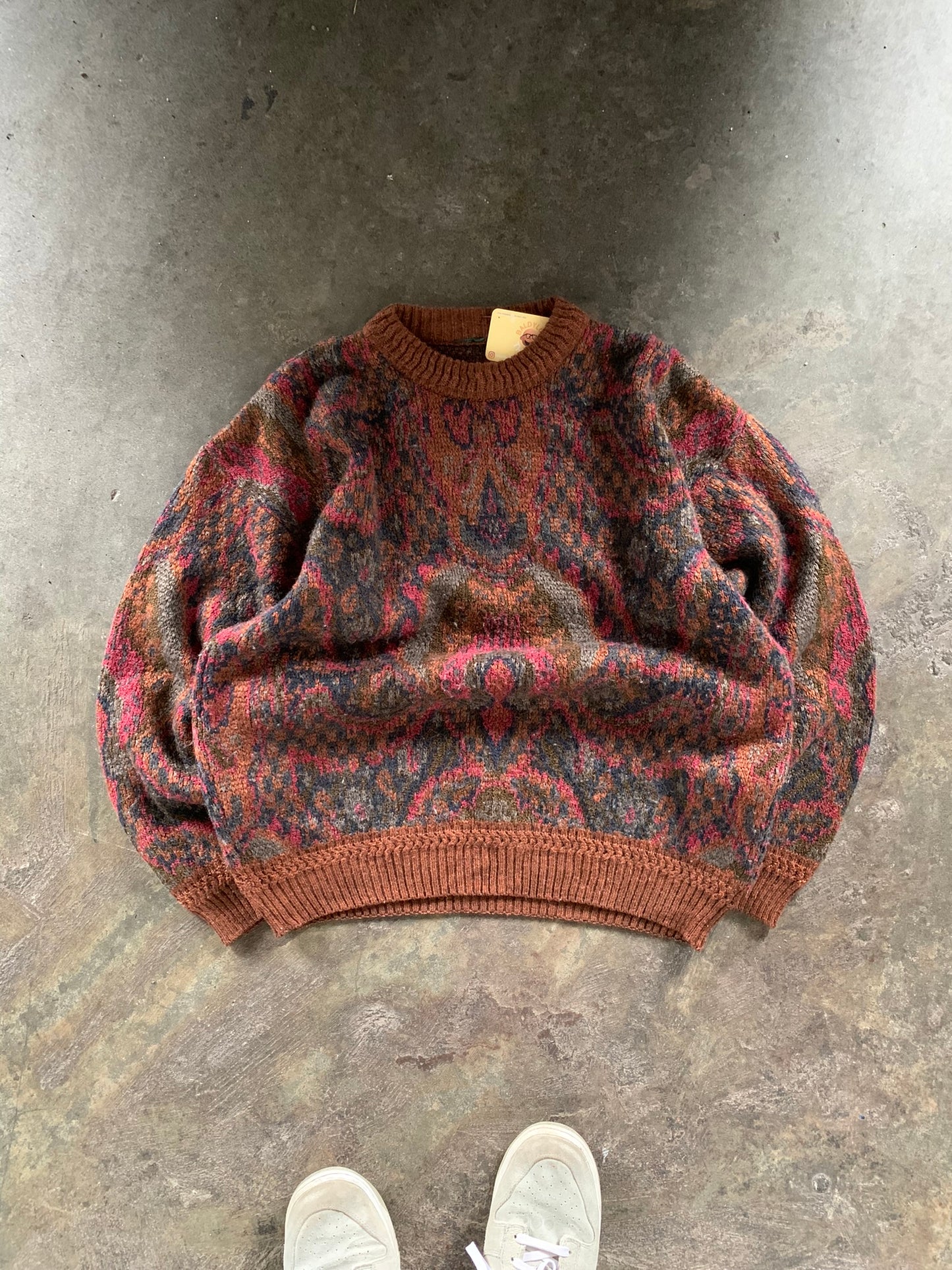 (M/L) Vintage Abstract Knit