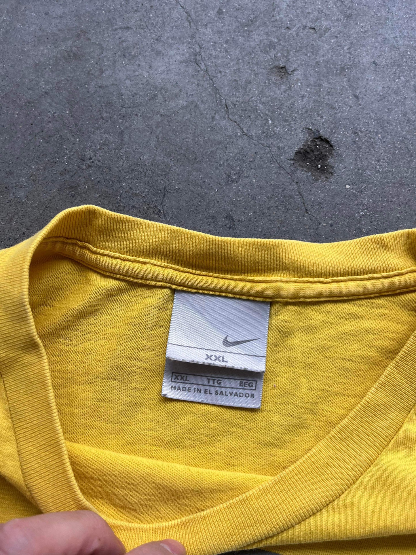 (2x) 00’s Nike Script Yellow LS