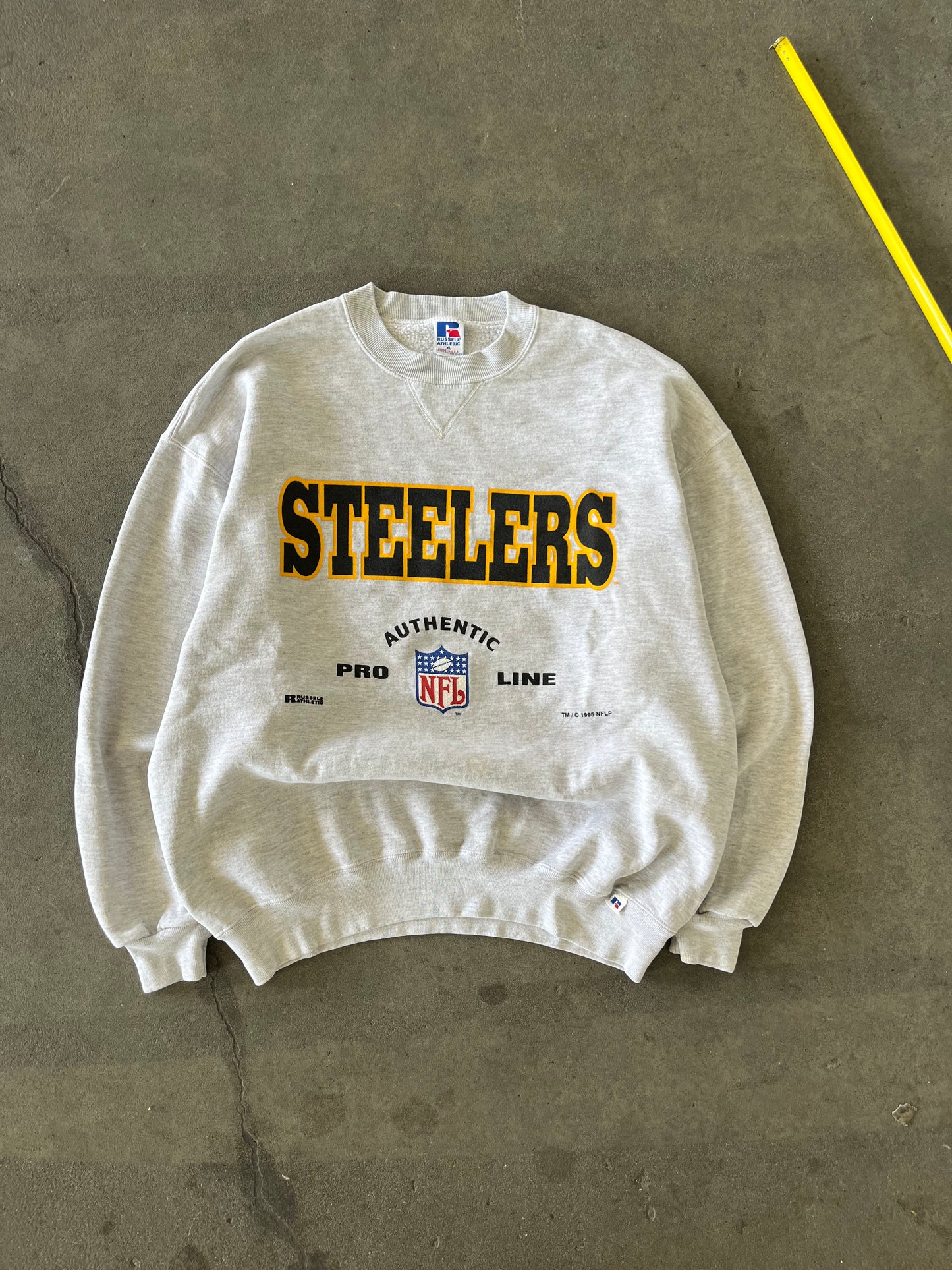 (L) 90s Pittsburg Steelers Crewneck Russell