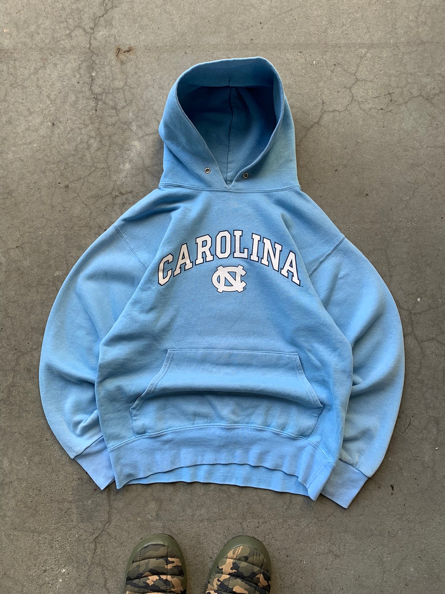 (S) 90’s Baby Blue UNC Collegiate Hoodie