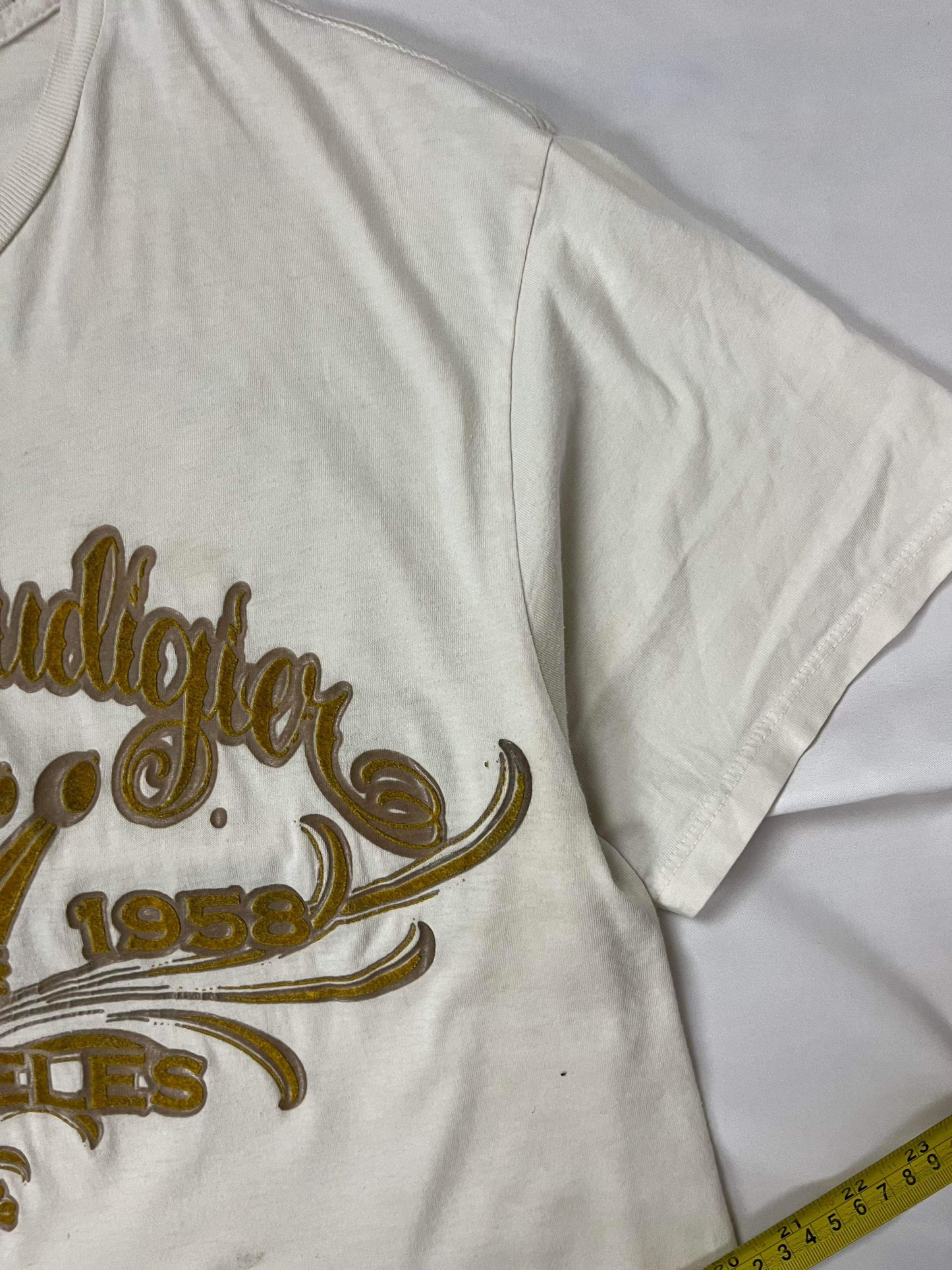 (XL) Christian Audigier Gold Script