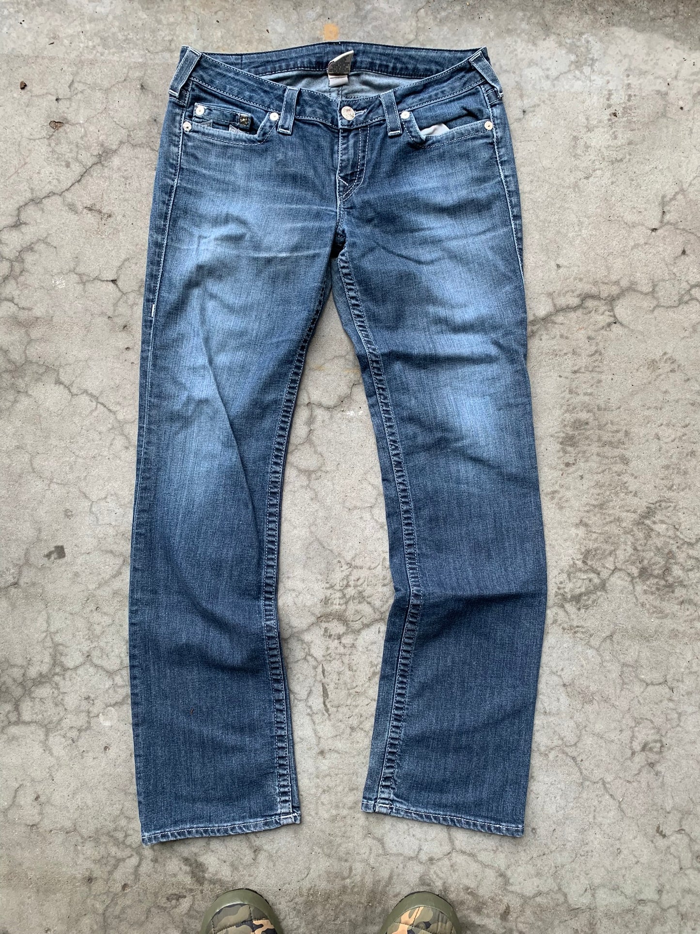 (32”) True Religion Straight Leg Denim