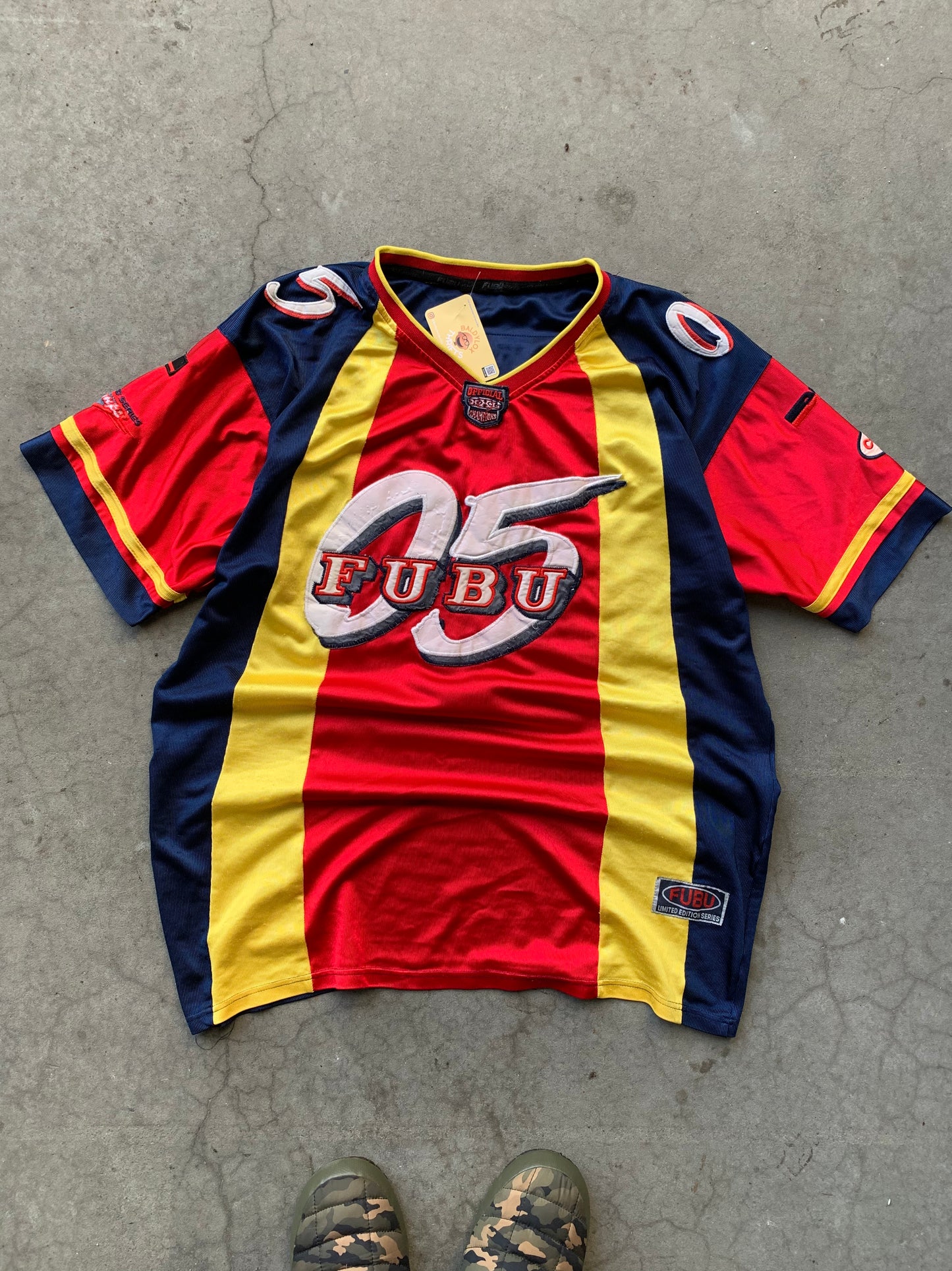 (2X) Y2K FUBU Football Jersey