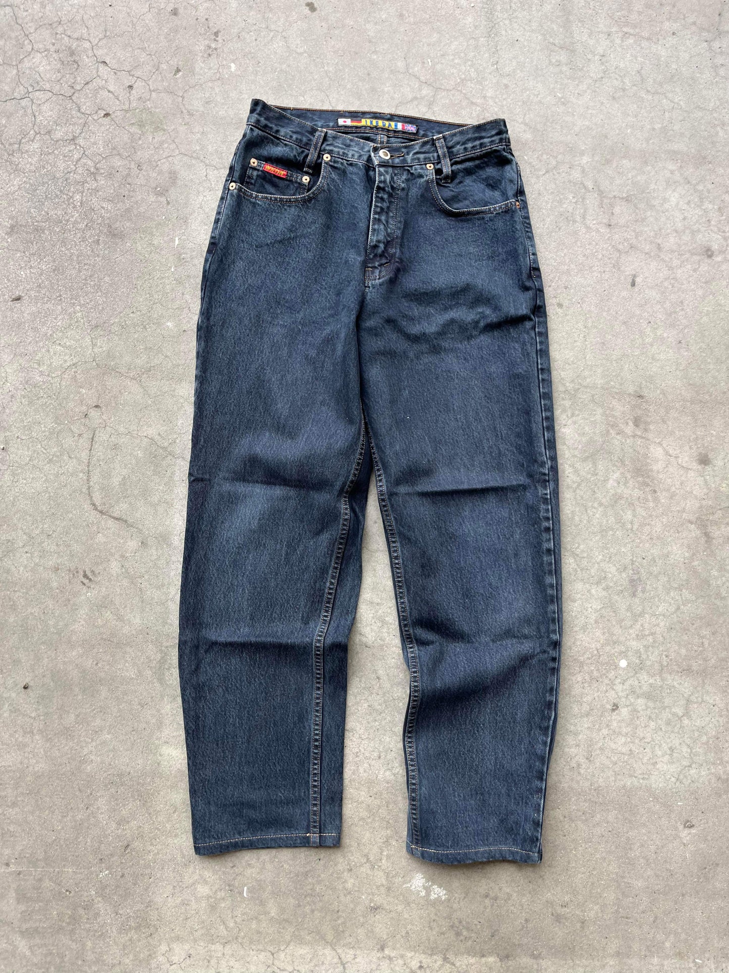 (28”) 90’s Ikeda Black Denim