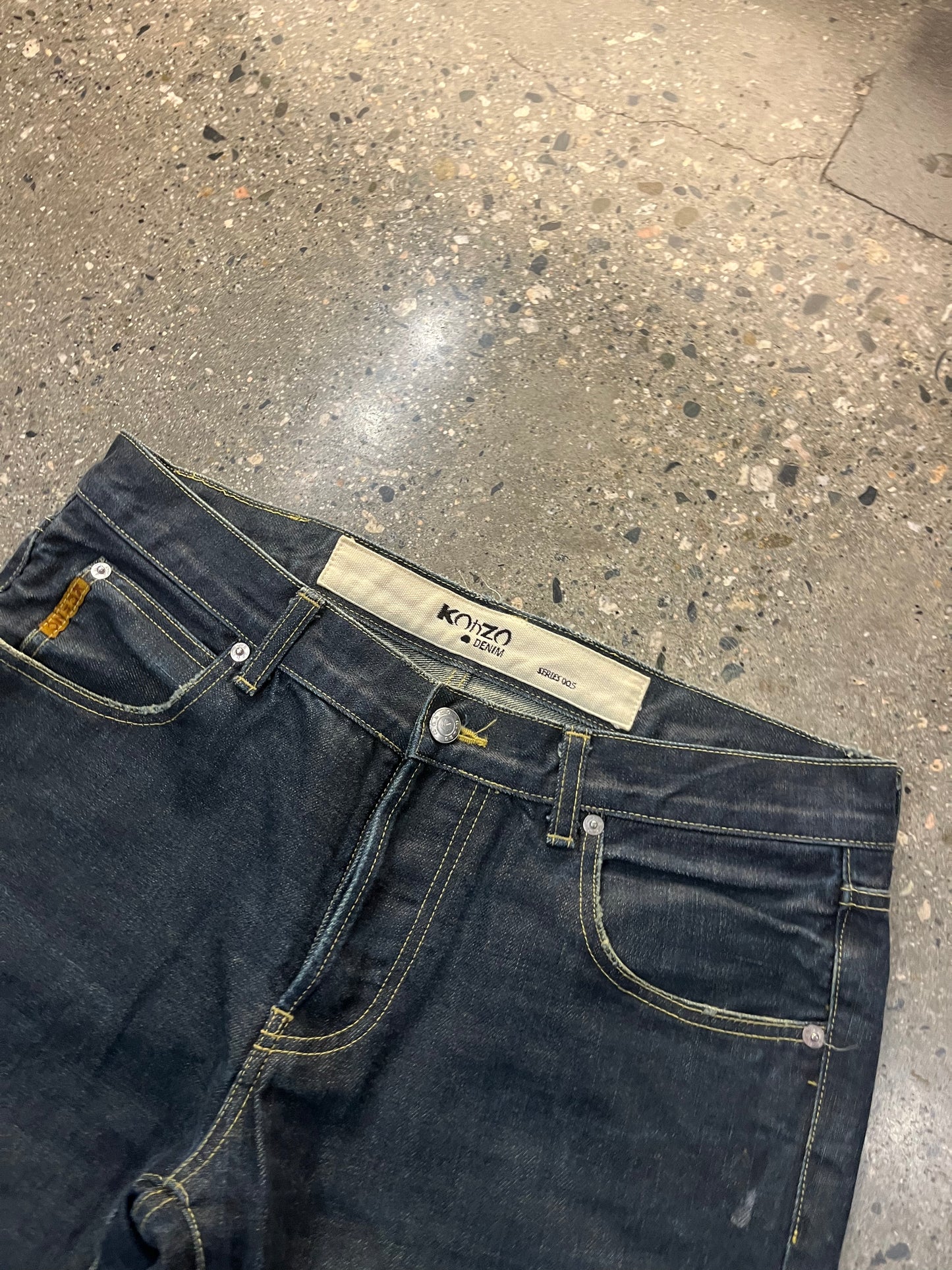 (34) Konzo Japanese Denim Straight Wash Jeans