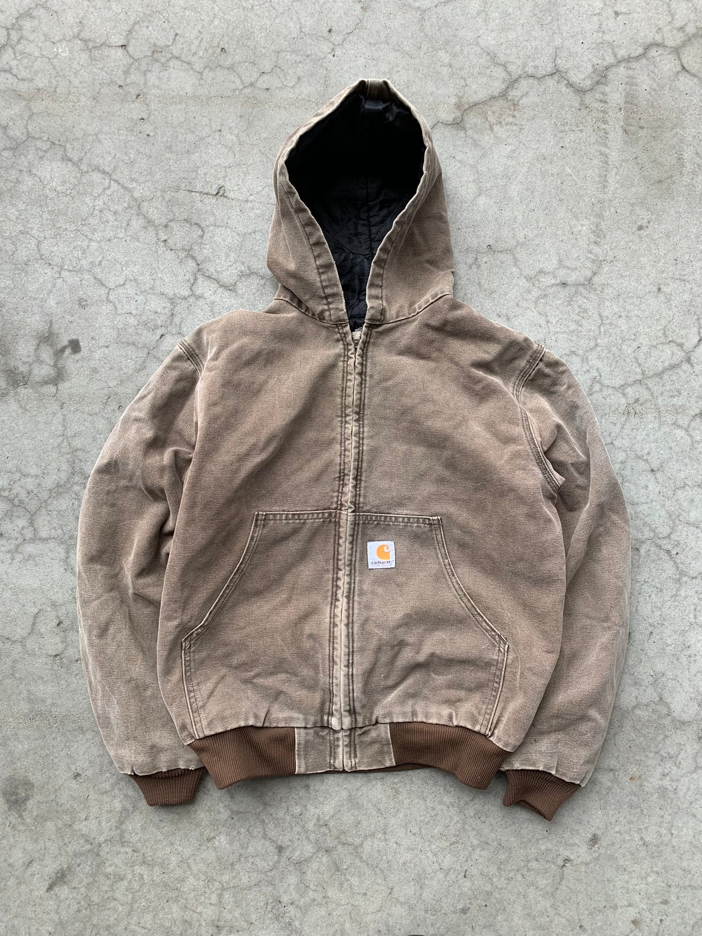 (XXS) 80s/90s Carhartt Sunfaded Hooded Jkt