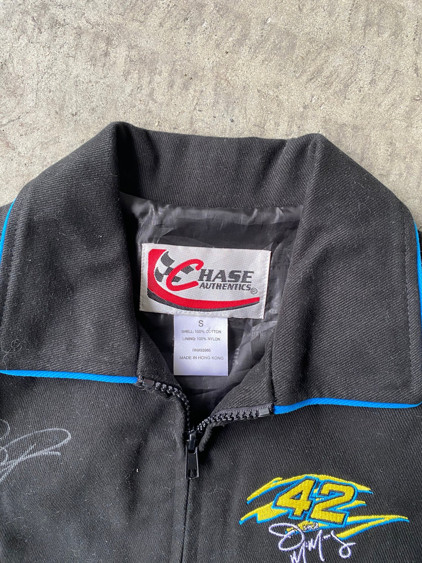 (S) Chase Authentics Havoline Signed Cropped Racing Jacket