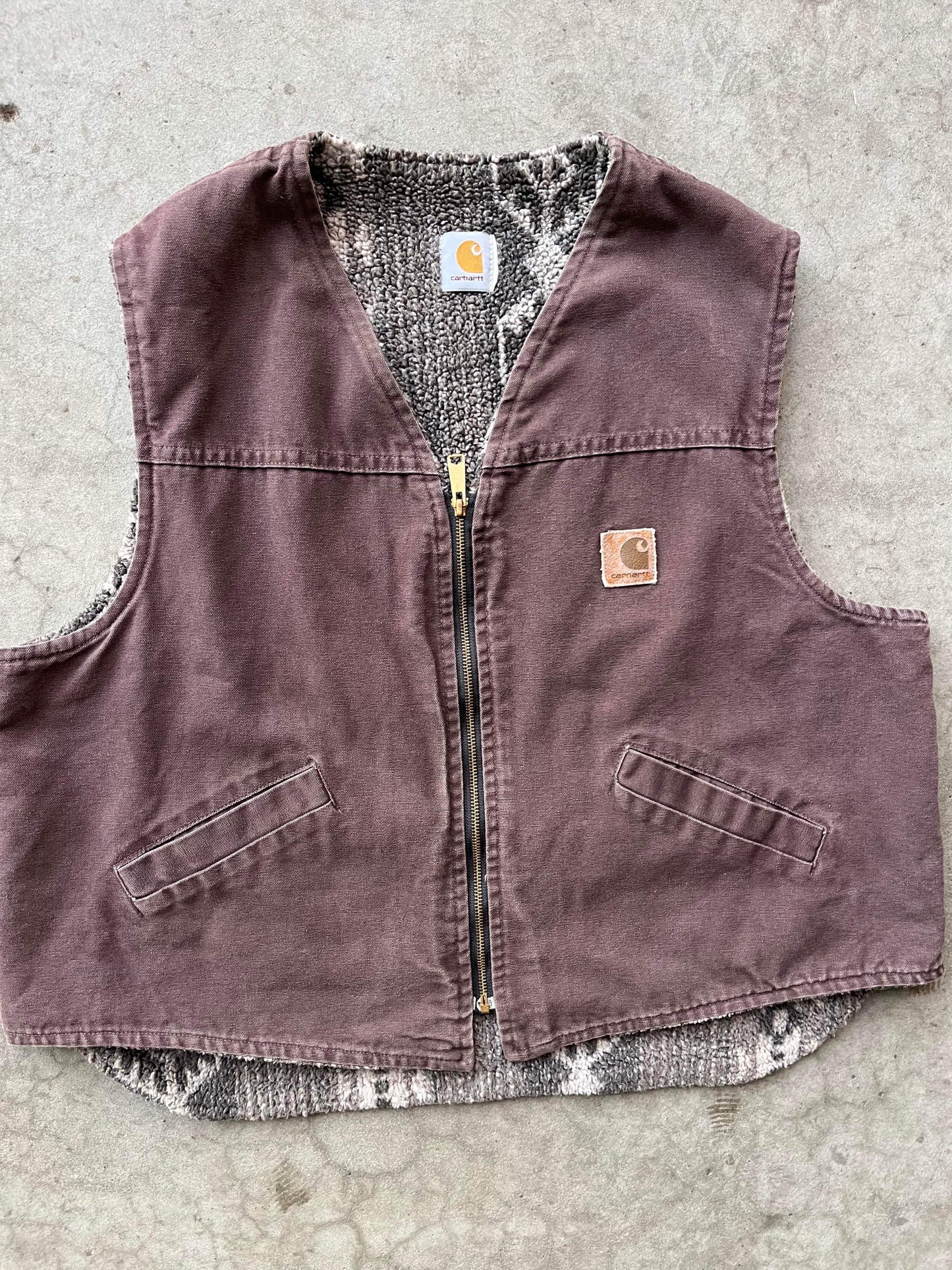(XL/2X) Fleece Lined Carhartt Vest
