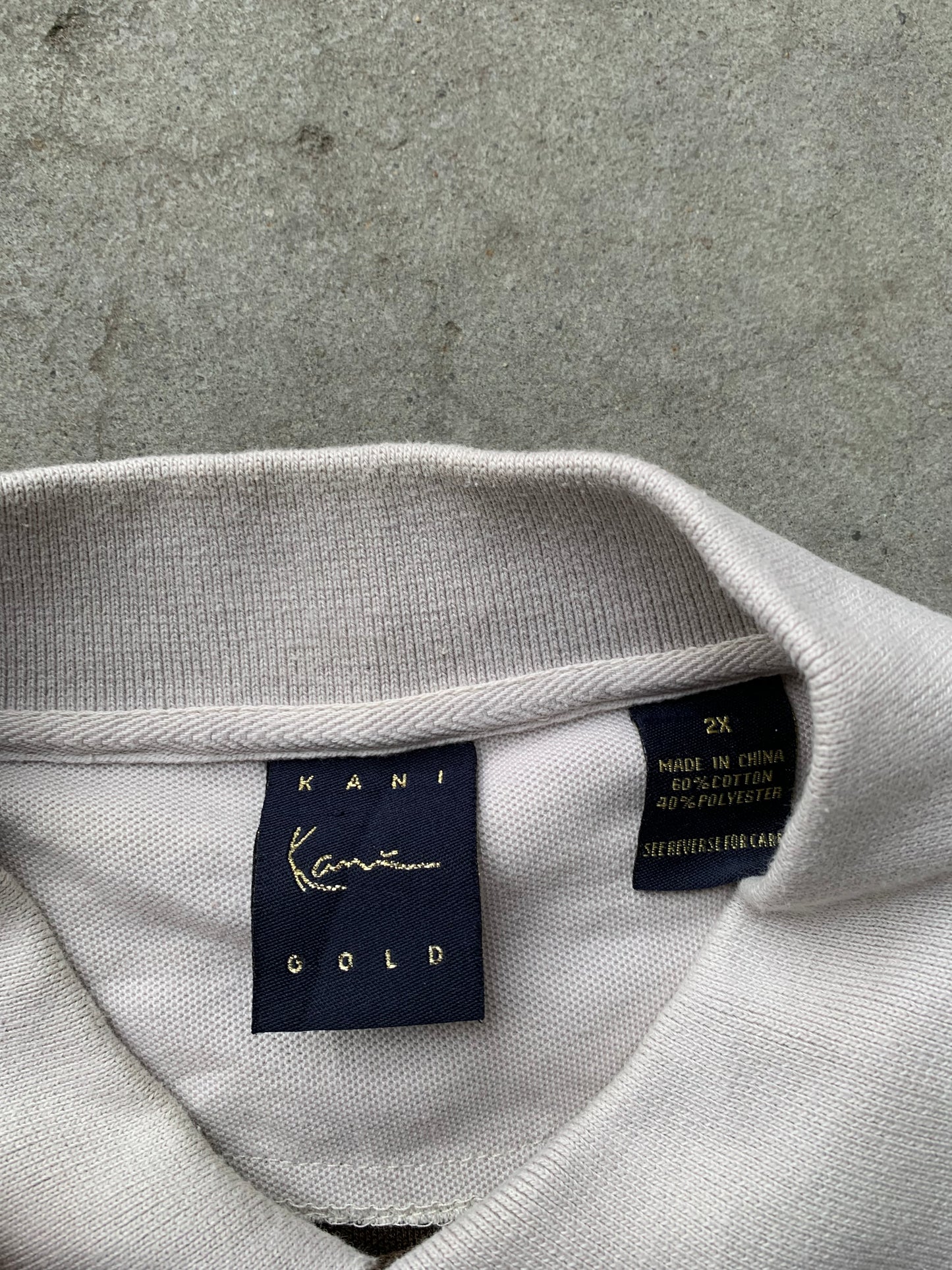 (2X) 00’s Kani Gold Polo Tee