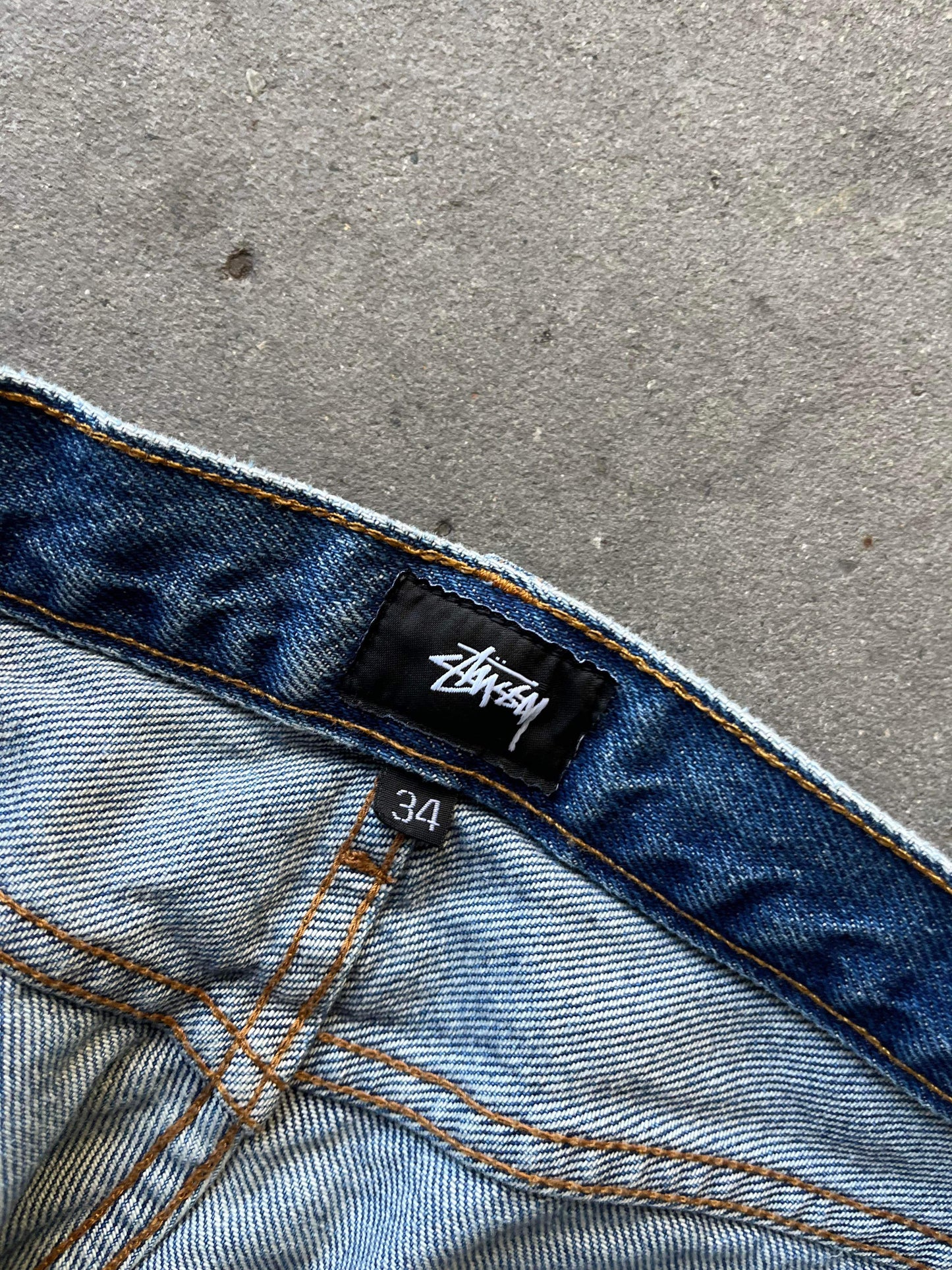 (34”) Stussy Blue Jeans