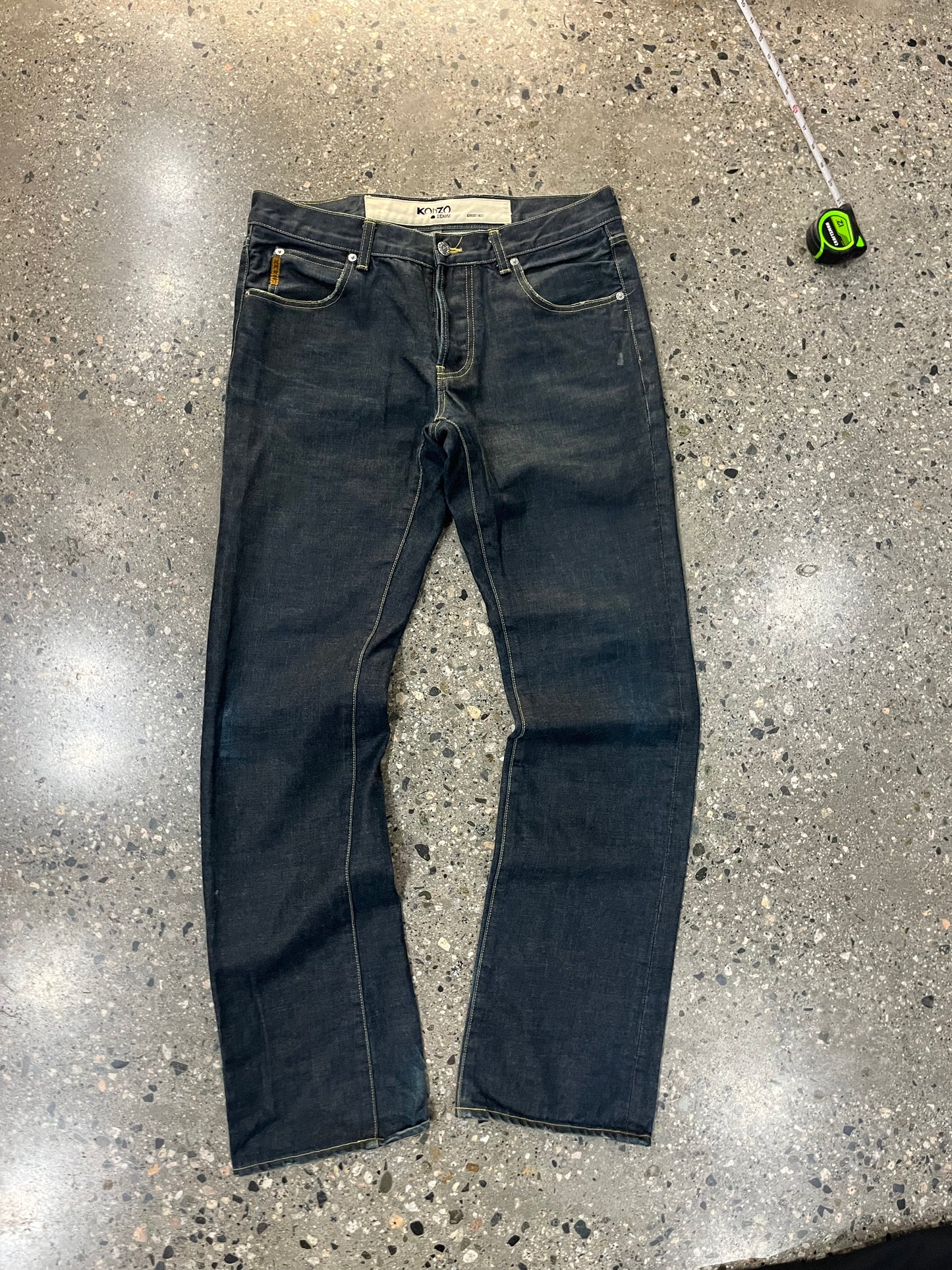 (34) Konzo Japanese Denim Straight Wash Jeans