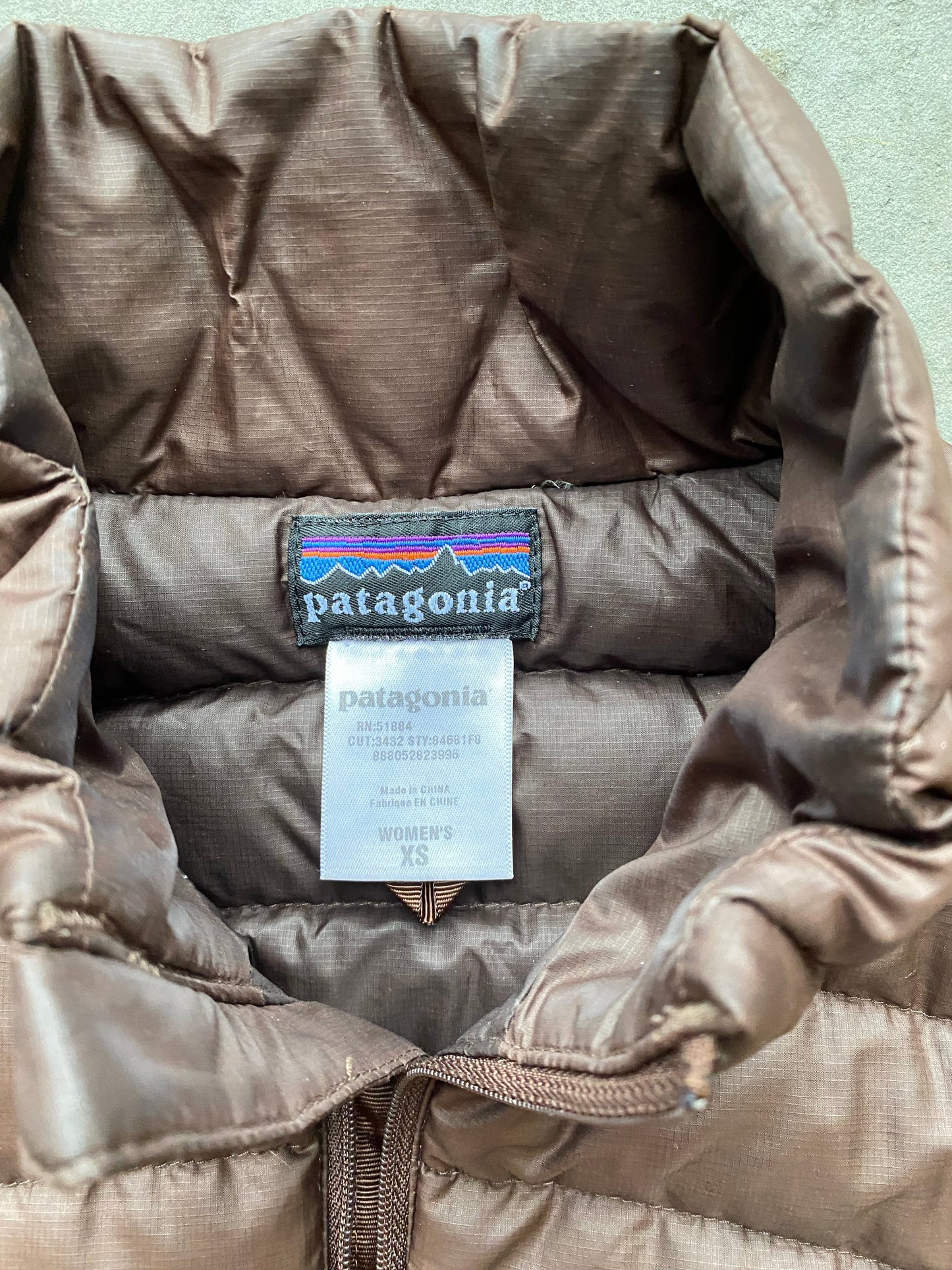 (XS) Patagonia Down Namo Puffer Chocolate