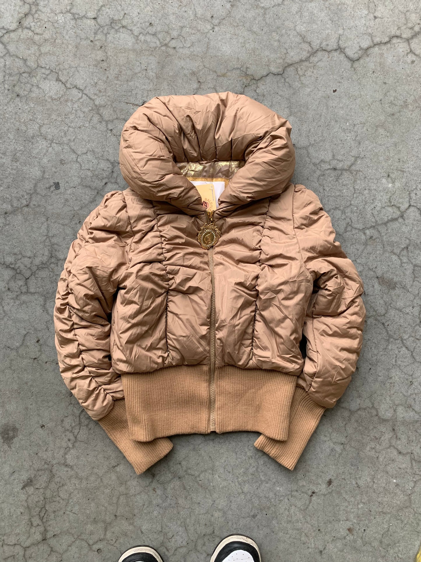 (M) Y2K Baby Phat Cropped Puffer JKT