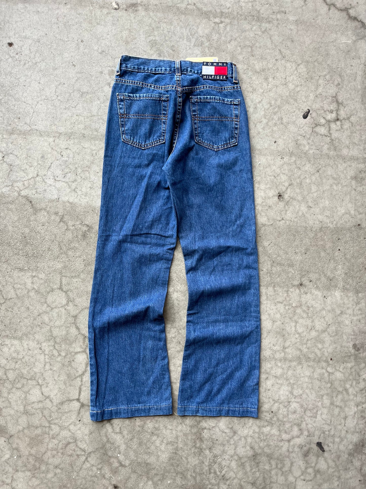 (26”) 90s Tommy True Blue Flare Denim