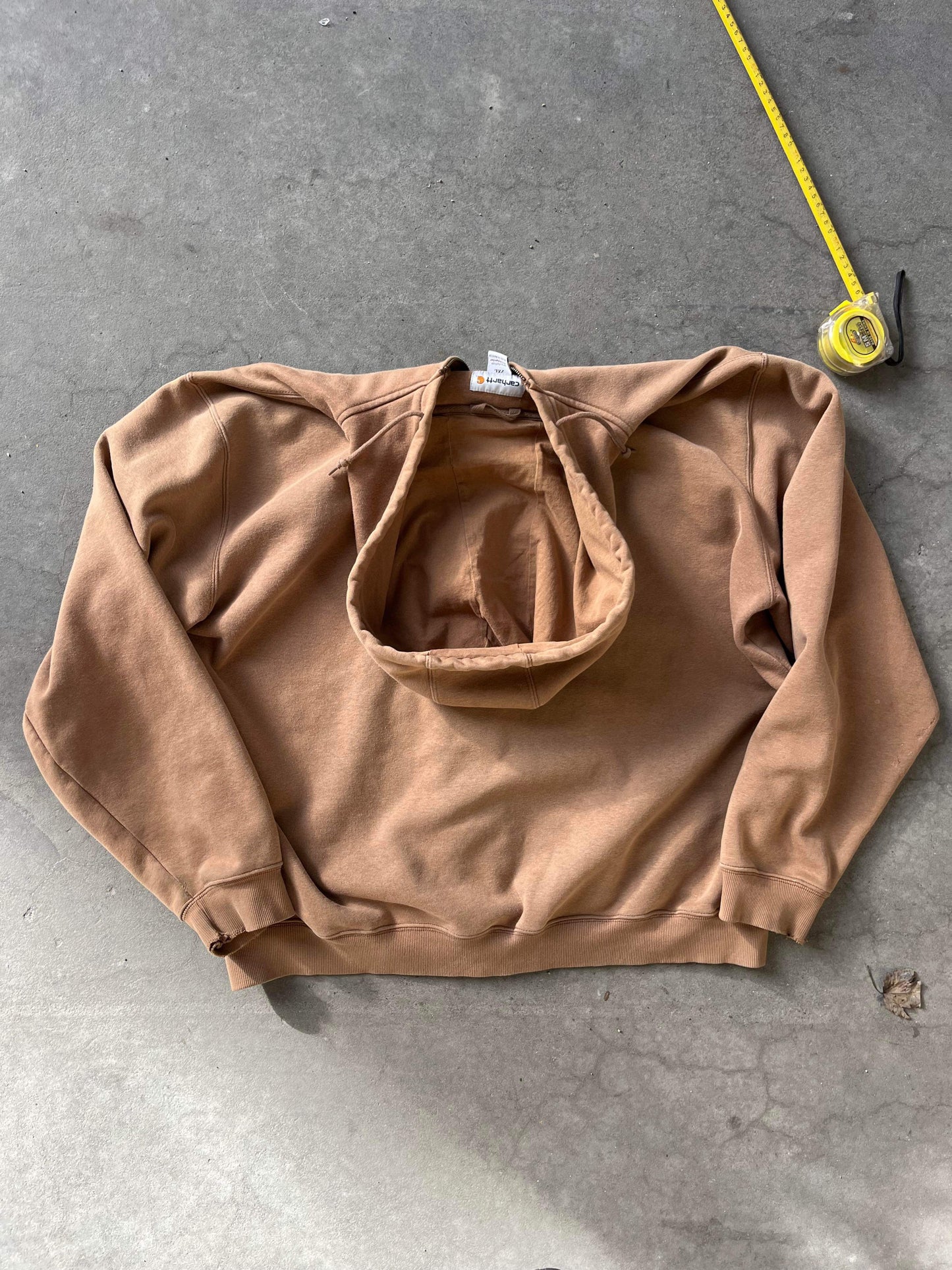 (2X) Carhartt Sand Brown Zip Up Hoodie