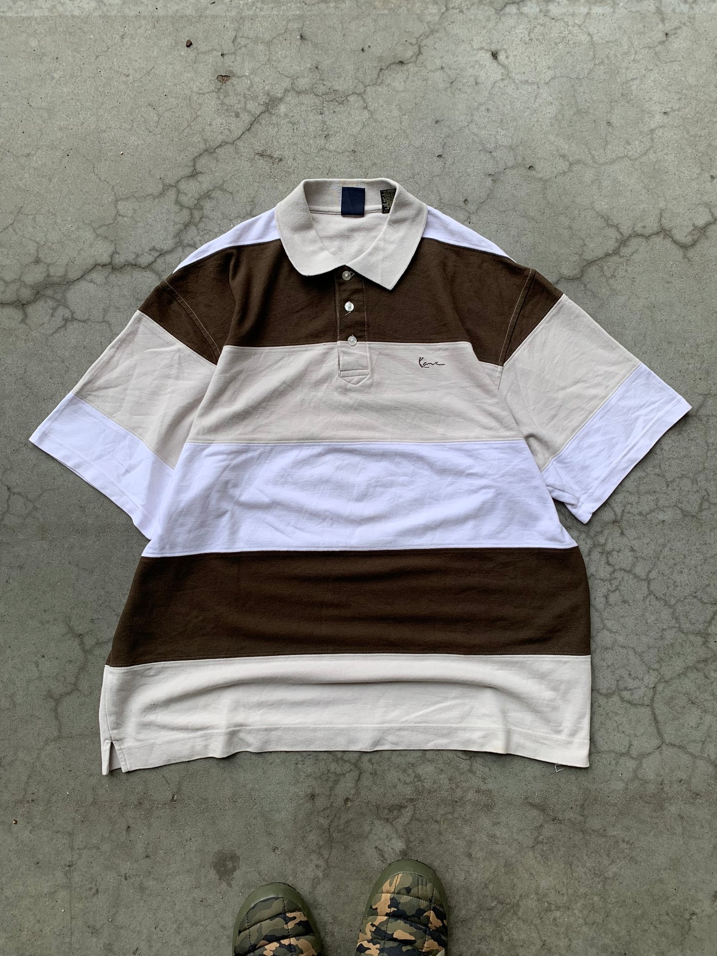 (2X) 00’s Kani Gold Polo Tee