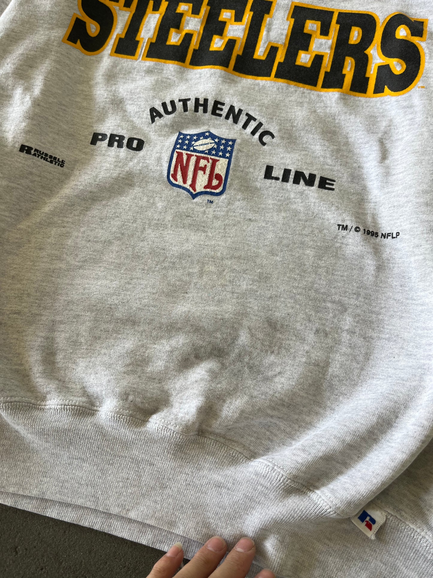 (L) 90s Pittsburg Steelers Crewneck Russell