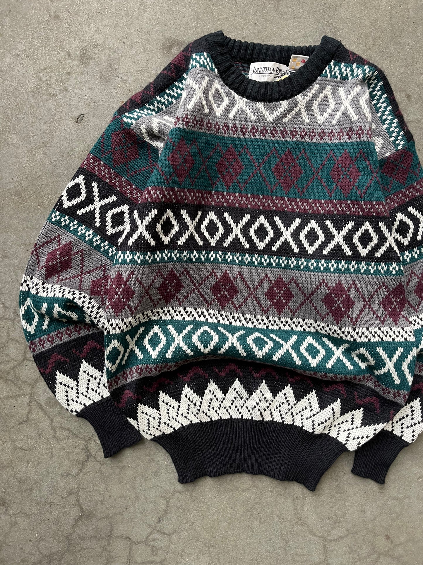 (M) 90s Abstract Knitwear