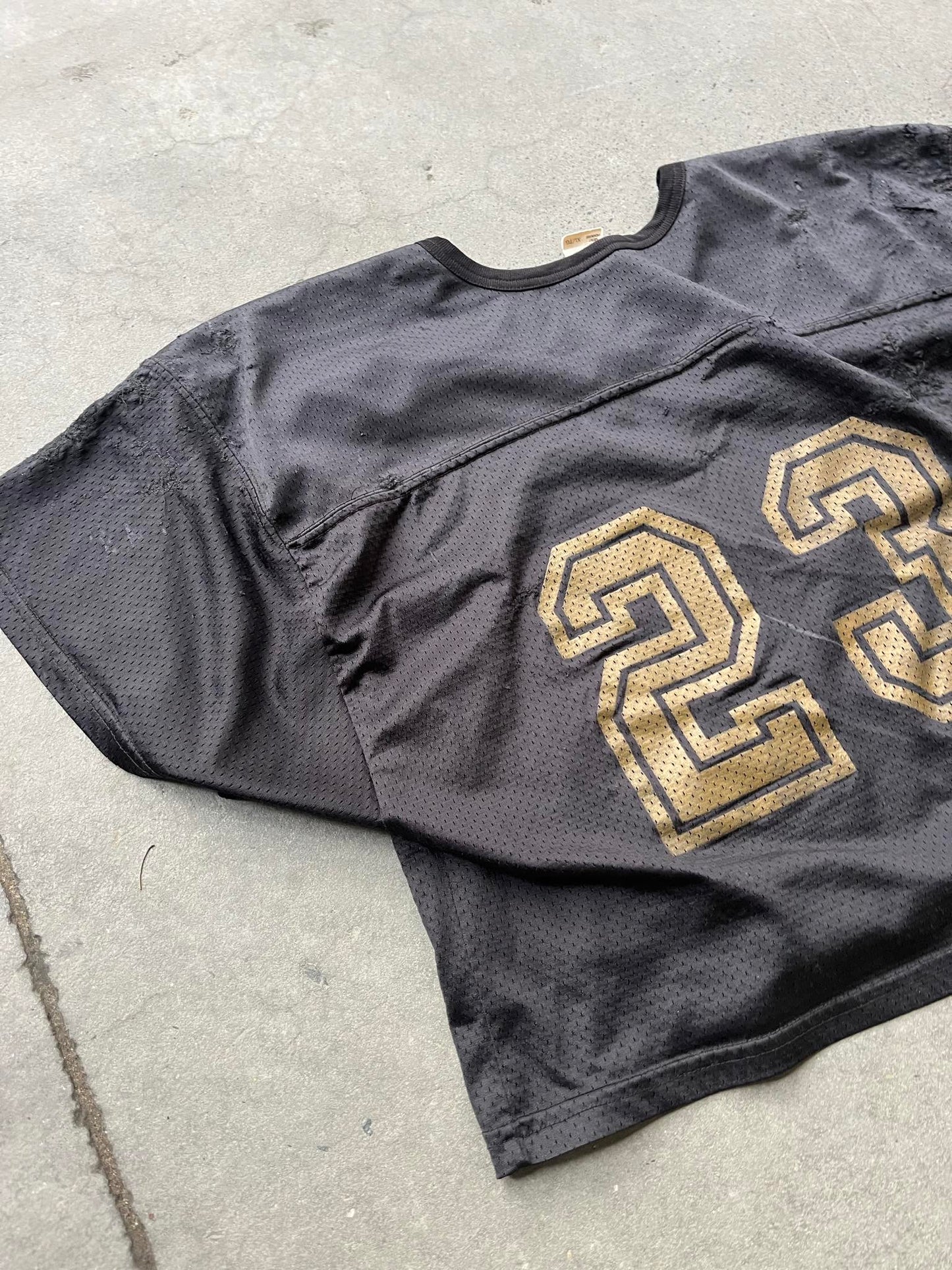 (S) Vintage Cropped Football Jersey