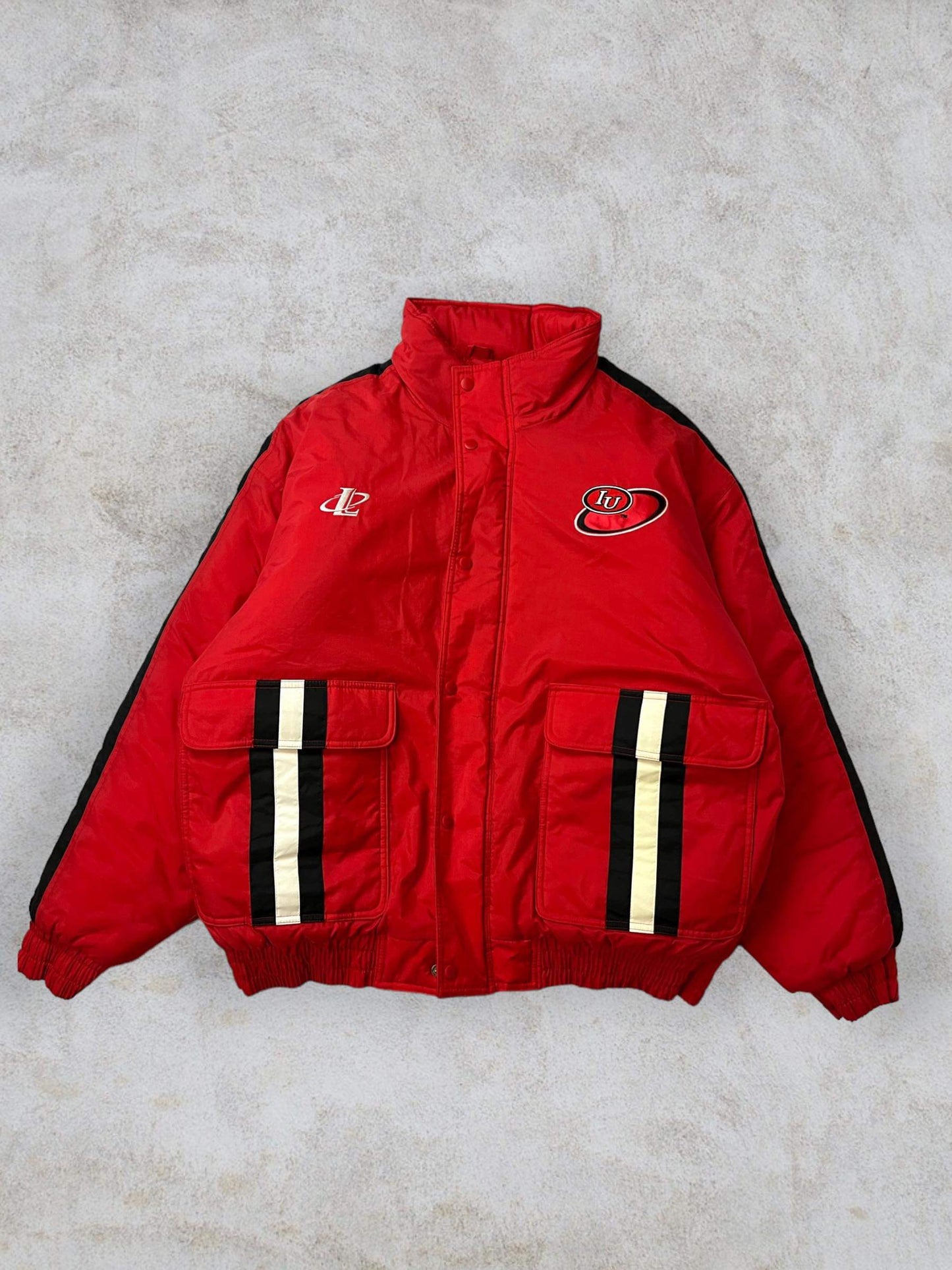 (2X) 80s/90s Logo Athletic Indiana Jacket