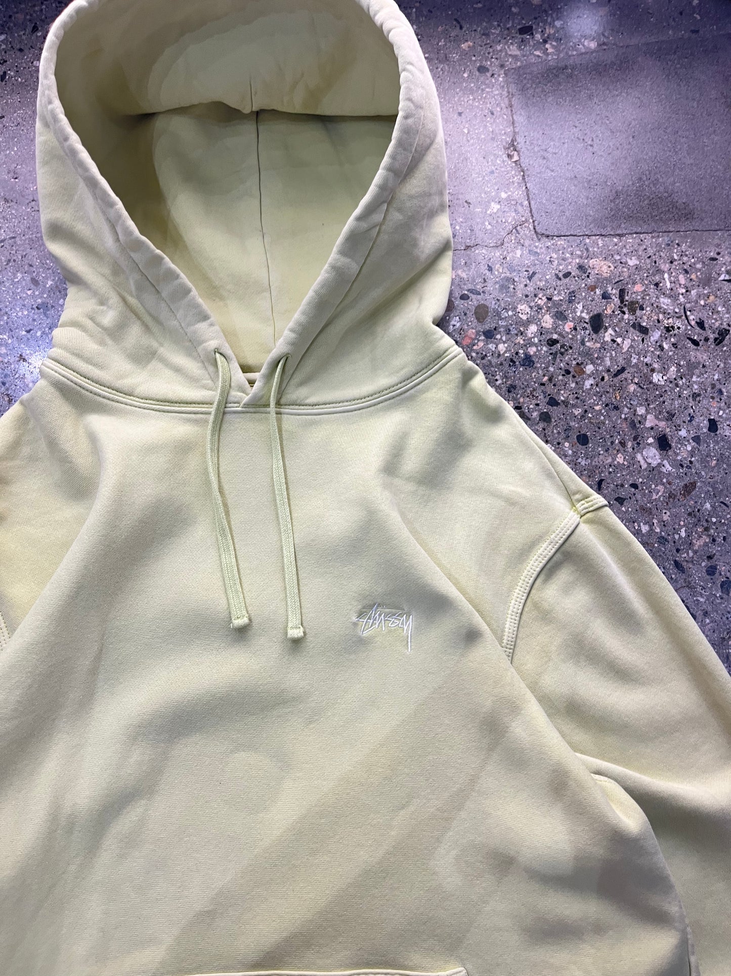 (M) Stussy Classic Script Side Patch Hoodie