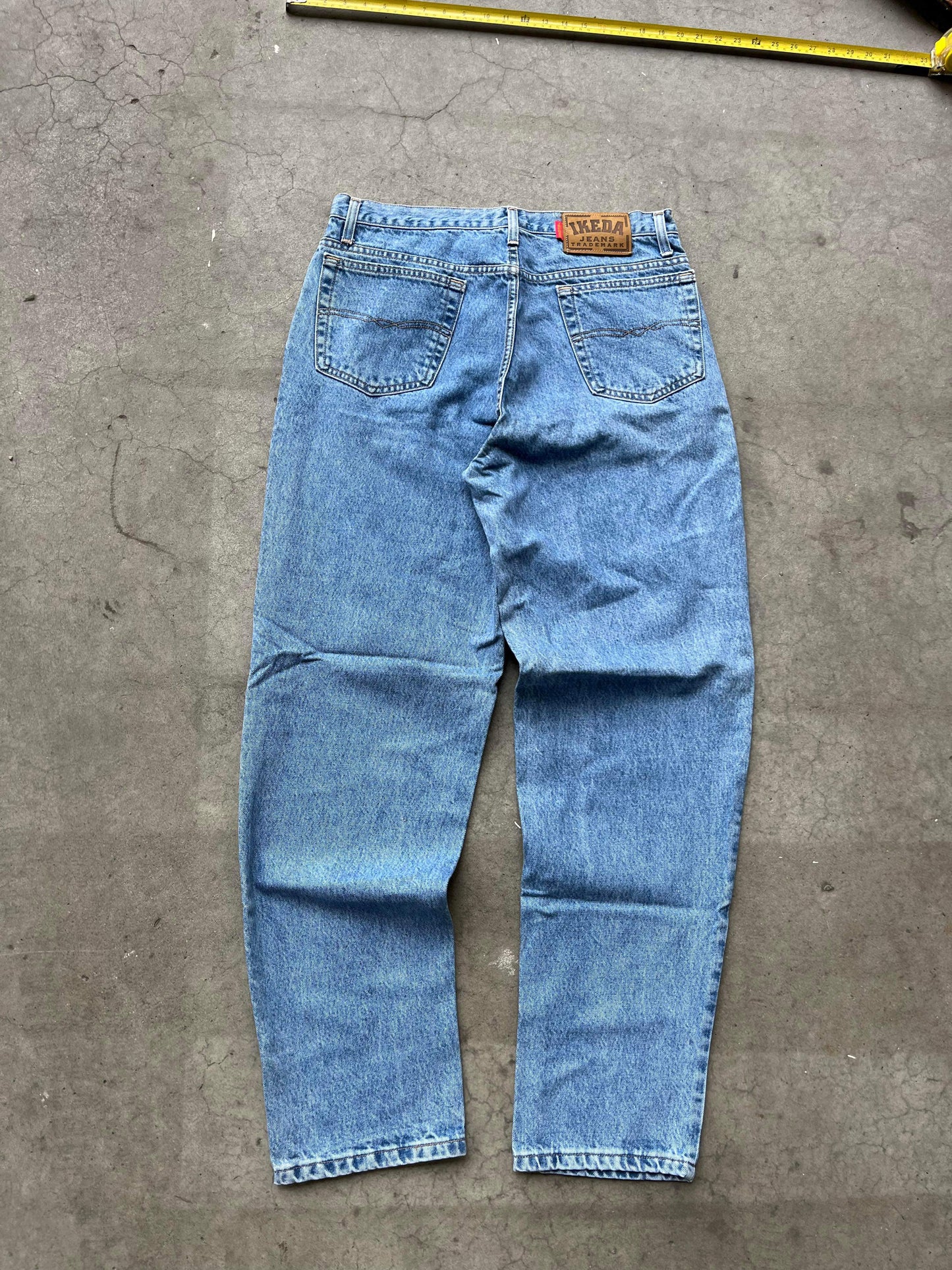 (34”) 90’s Ikeda Blue Denim