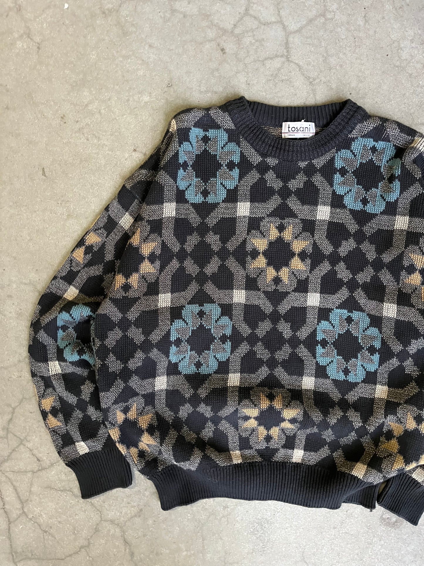 (L) 90s Tosani Abstract Knitwear