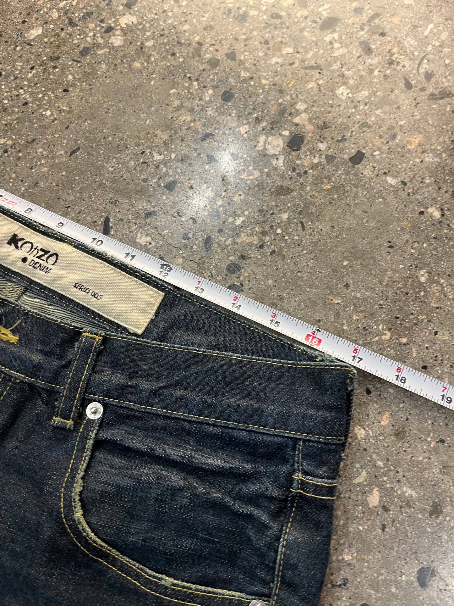 (34) Konzo Japanese Denim Straight Wash Jeans