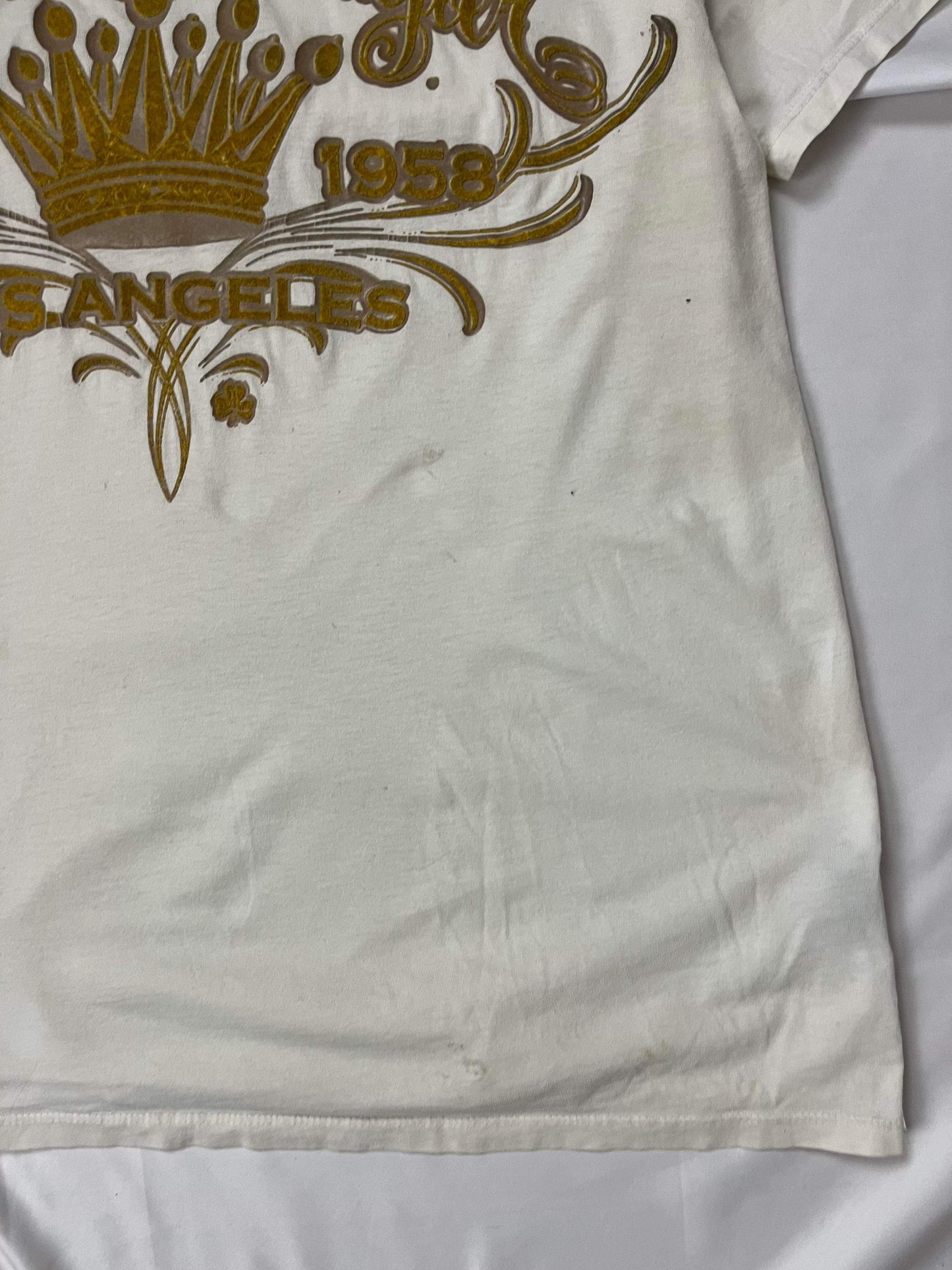 (XL) Christian Audigier Gold Script