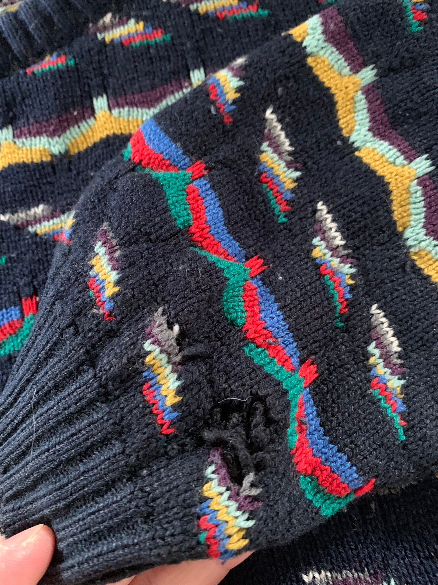 (S) Vintage Pattern Knit