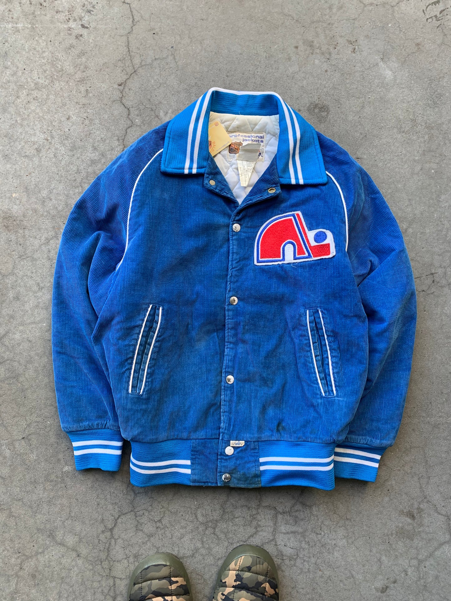 (S) 80’s Shain Quebec Nordiques Corduroy Jacket