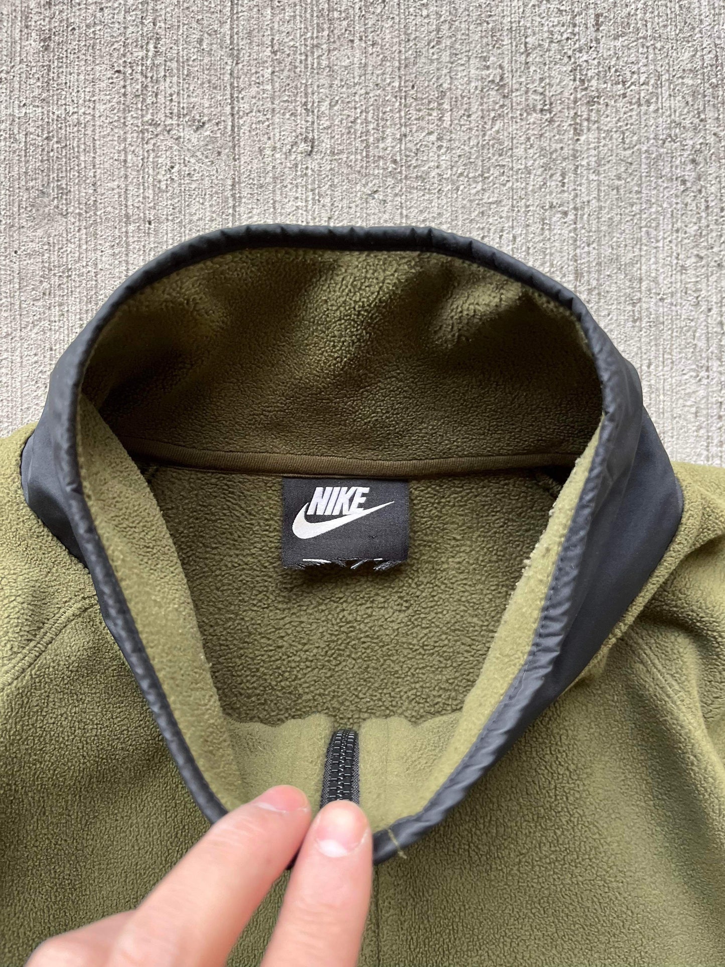 (L) 00’s Nike Fleece Q Zip