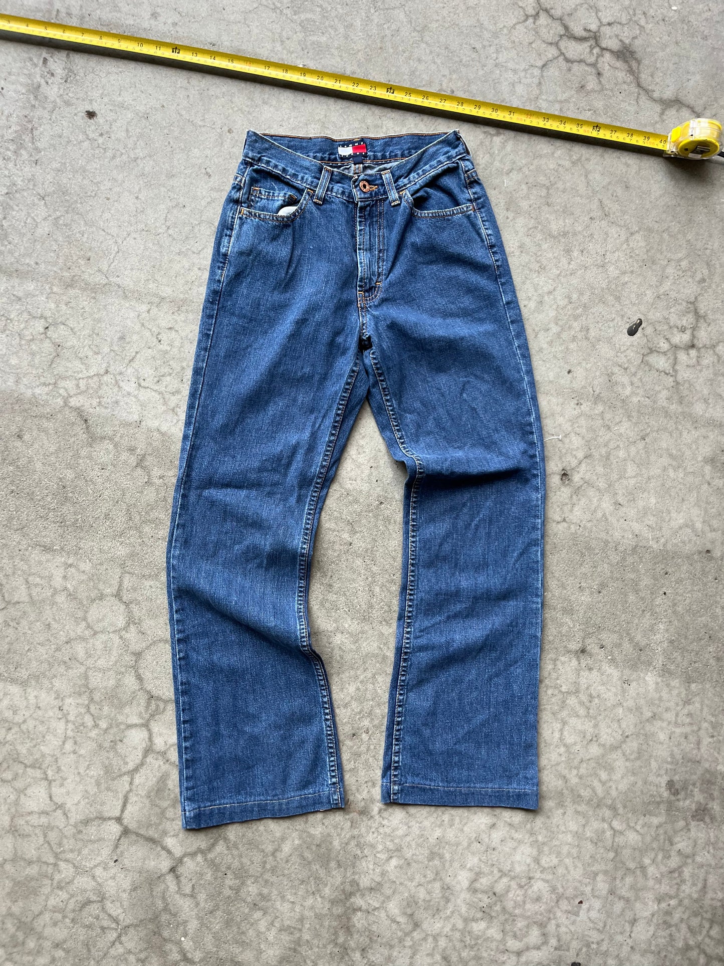 (26”) 90s Tommy True Blue Flare Denim