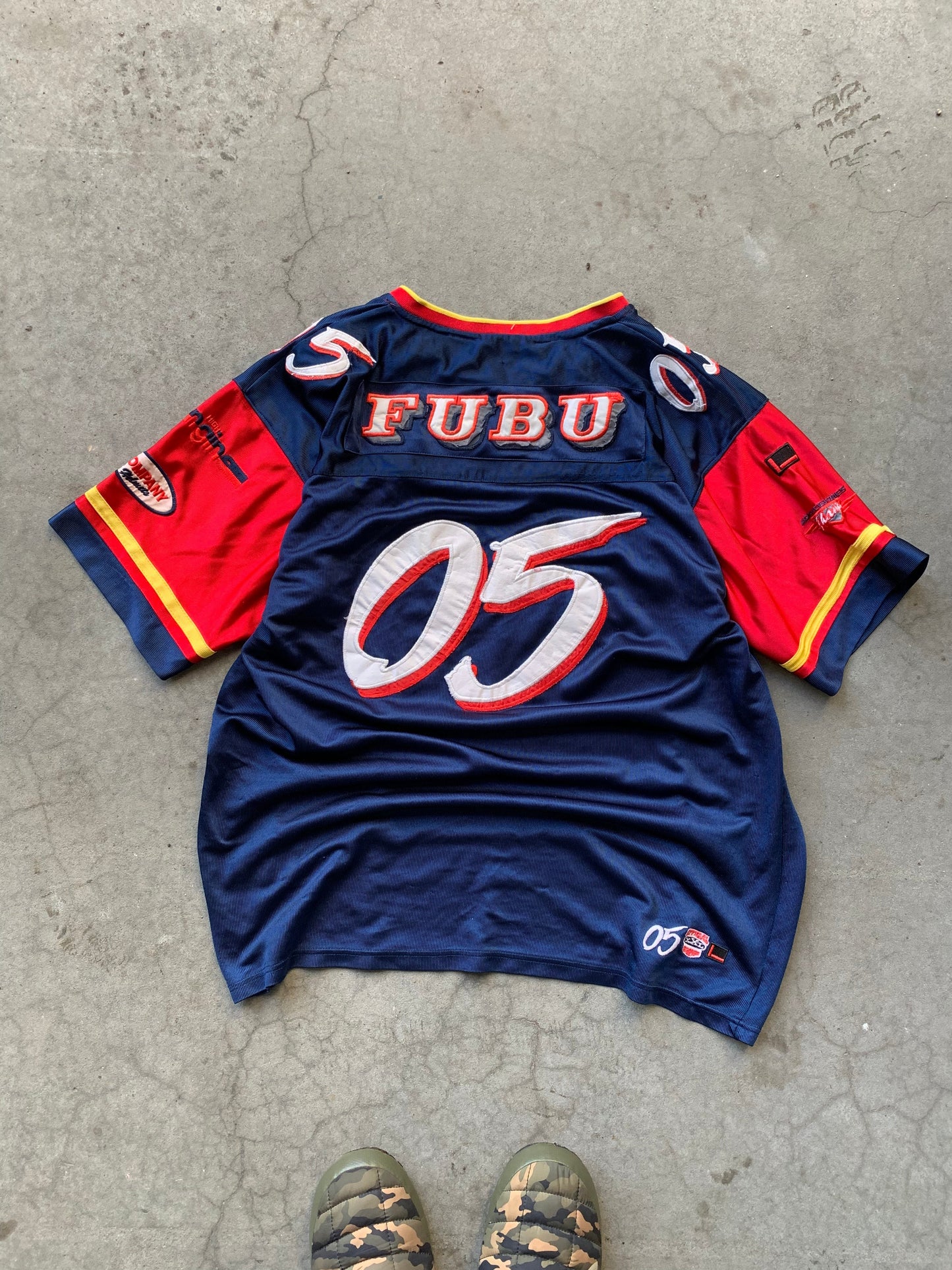 (2X) Y2K FUBU Football Jersey