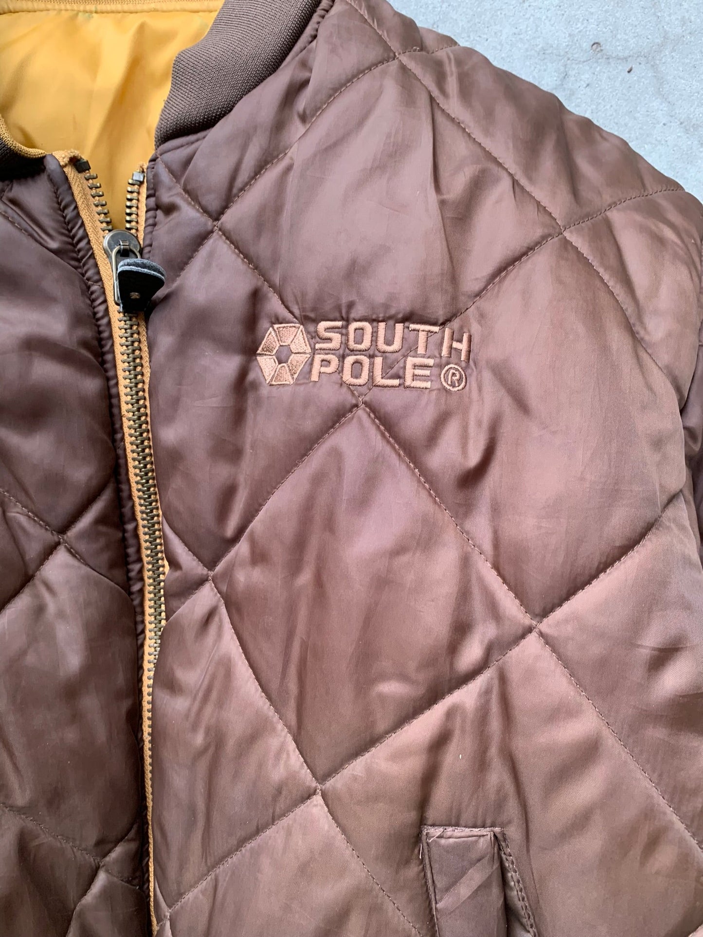 (L) Vintage Reversible SouthPole Bomber