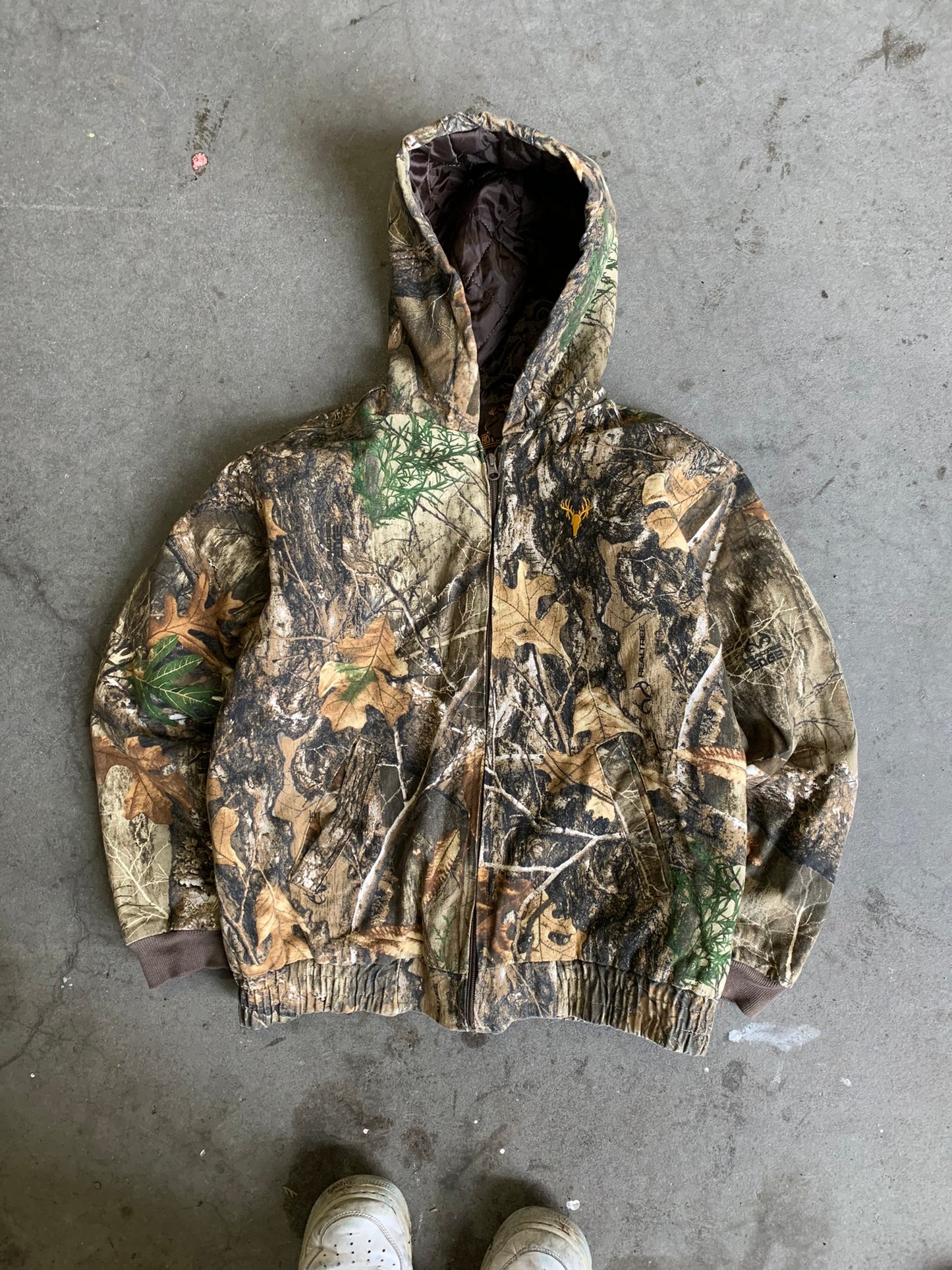 (S/M) Real Tree Hooded Jacket