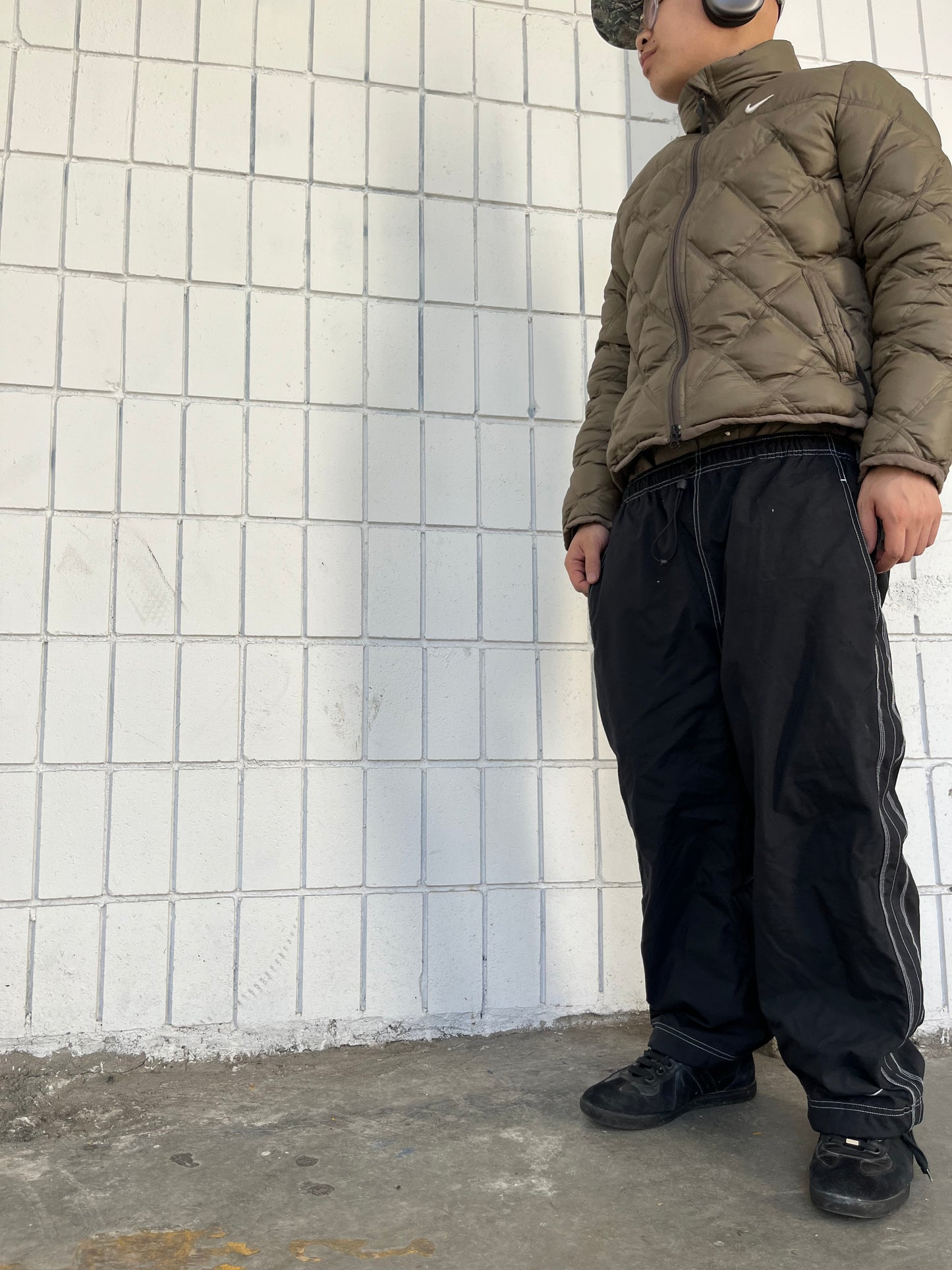 (S) 00’s Nike Contrast Stitch Windbreaker Parachute Pants