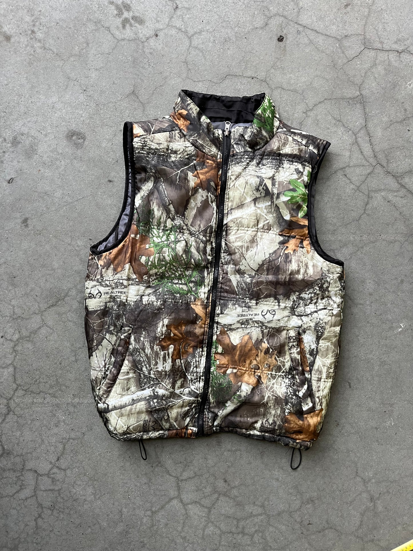 (M) 00s Real Tree Reversible Puffer Vest