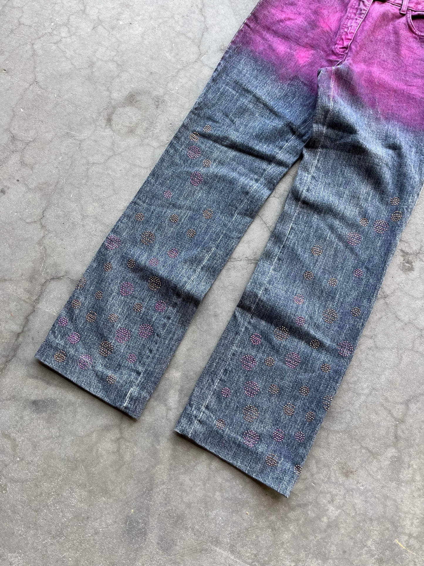 (27”) 80s Fendi Bedazzle Denim