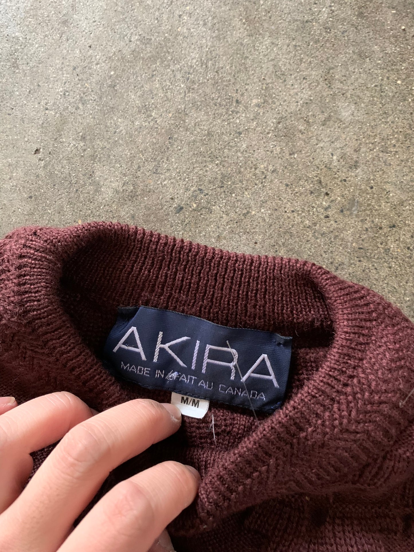 (M) 90’s Akira Textured Knit