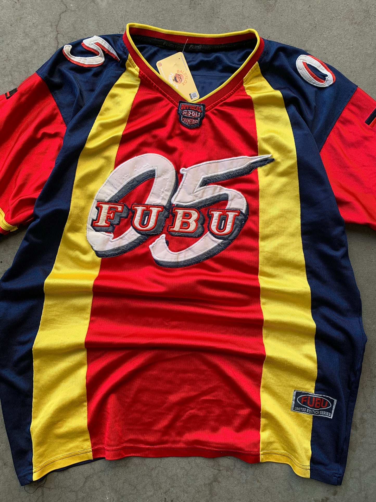 (2X) Y2K FUBU Football Jersey