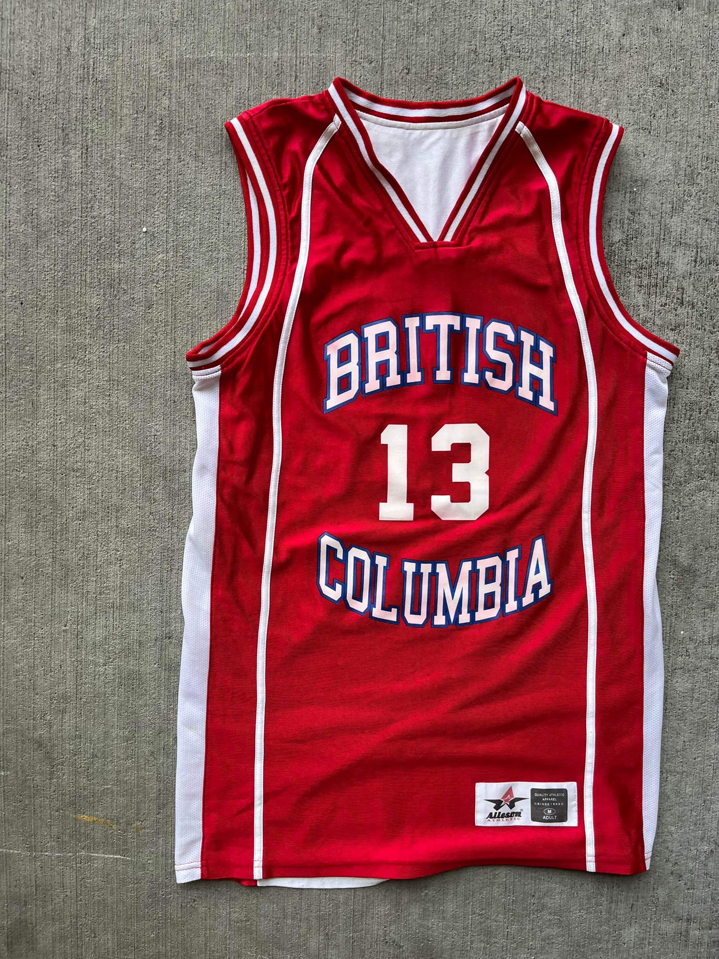 (M/L) Vintage Reversible BC Basketball Jersey