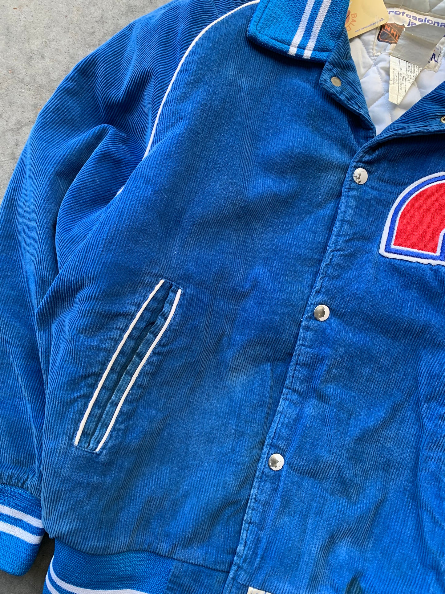 (S) 80’s Shain Quebec Nordiques Corduroy Jacket